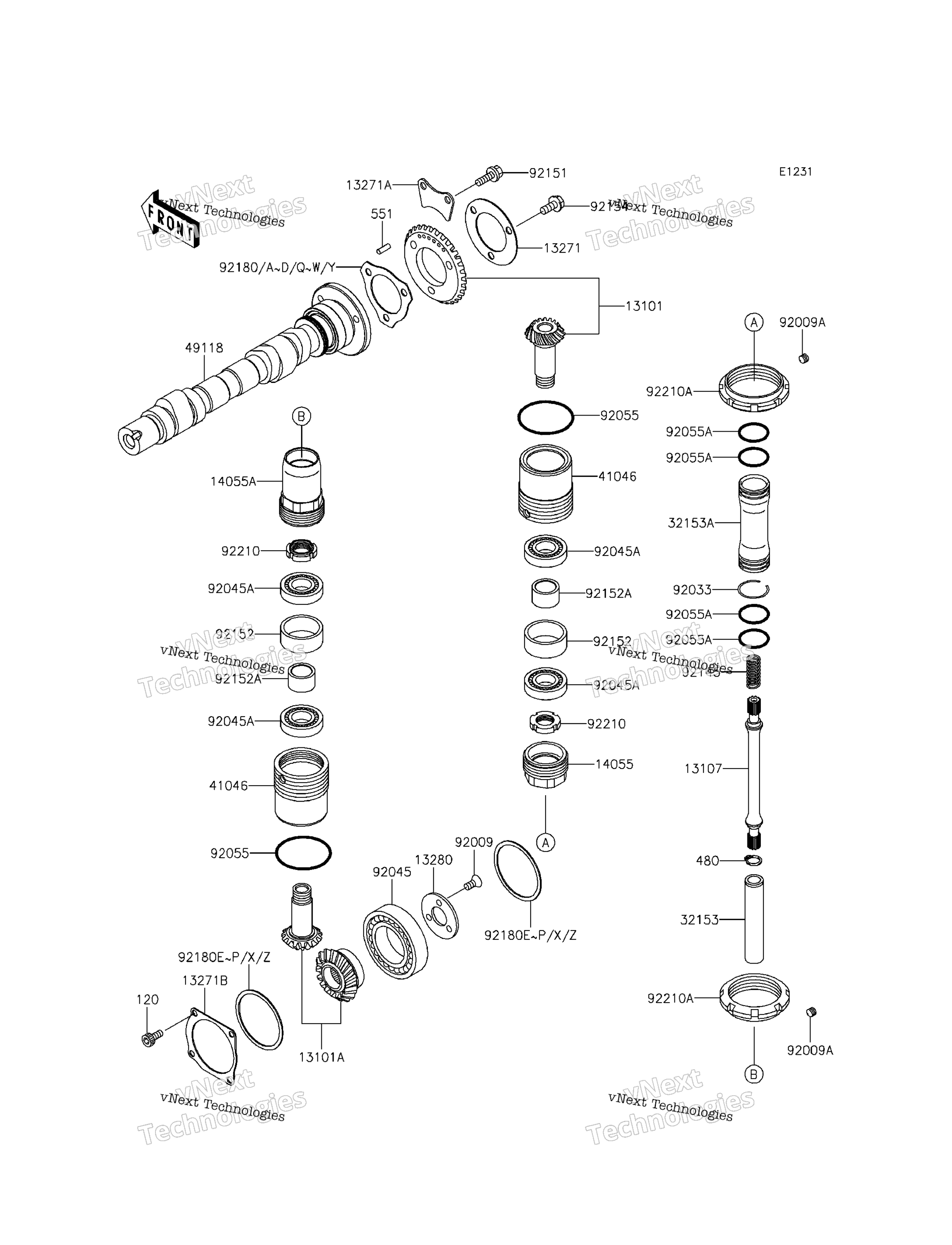 Camshaft(S) / Bevel передача