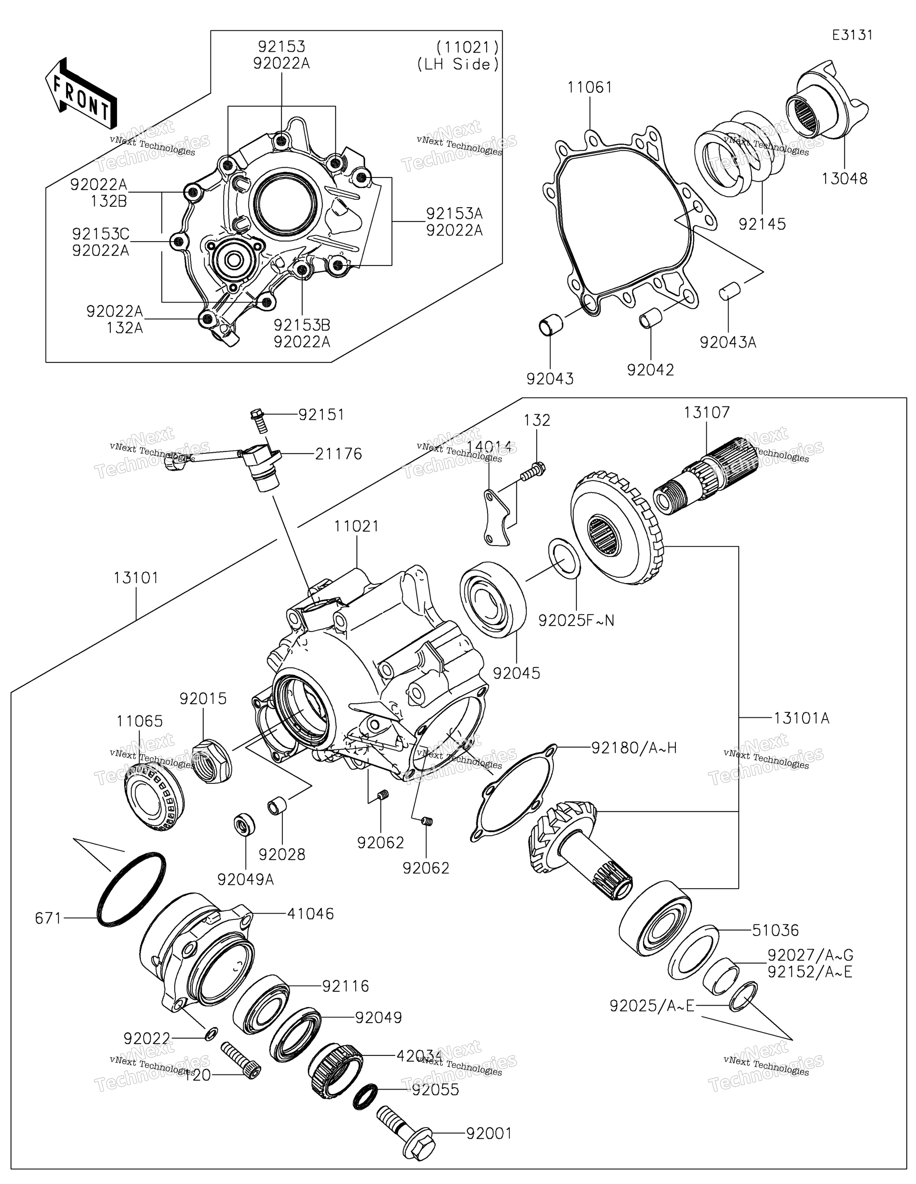 Передняя часть Bevel Gear 2