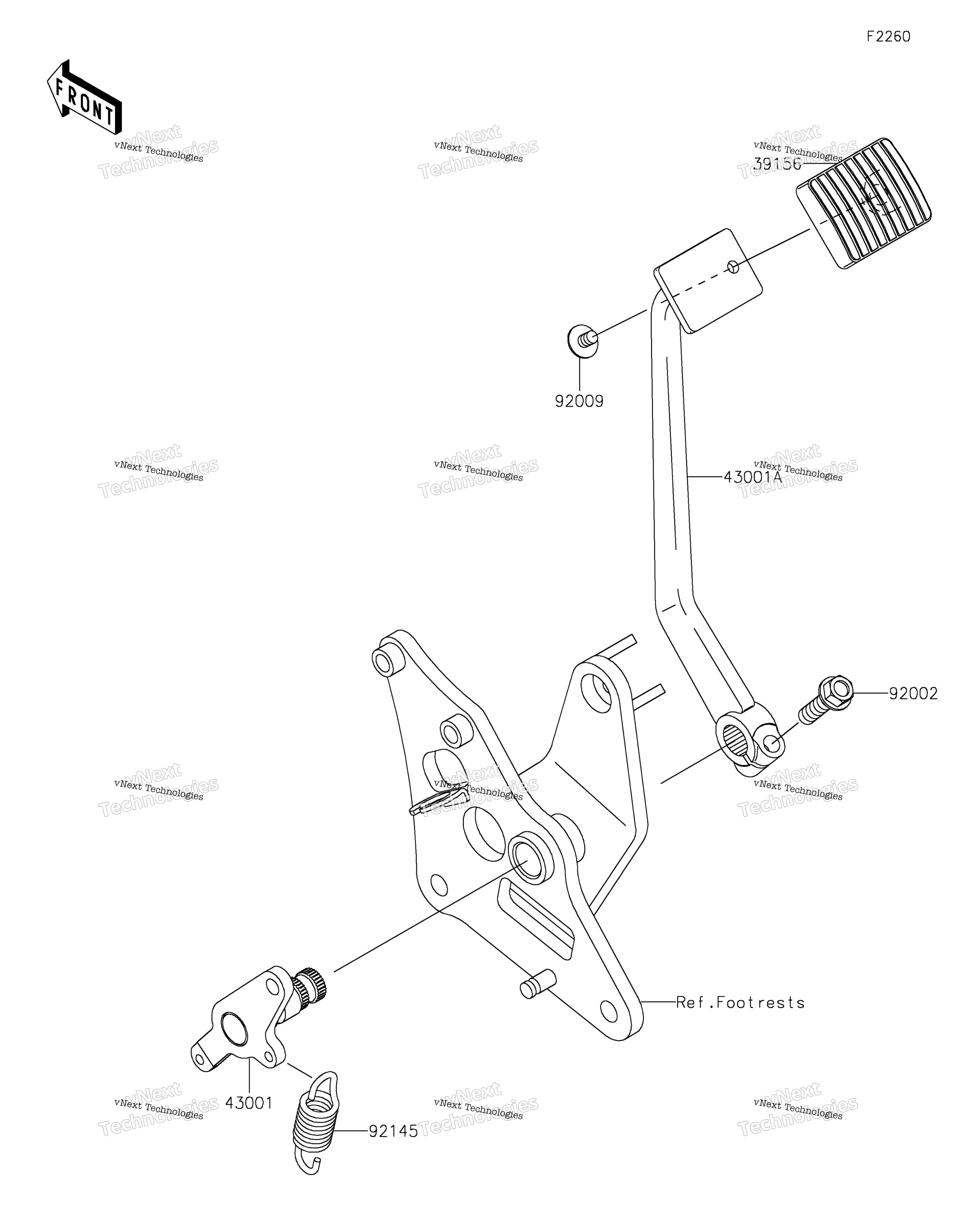 Тормоз Pedal/Torque Link 2