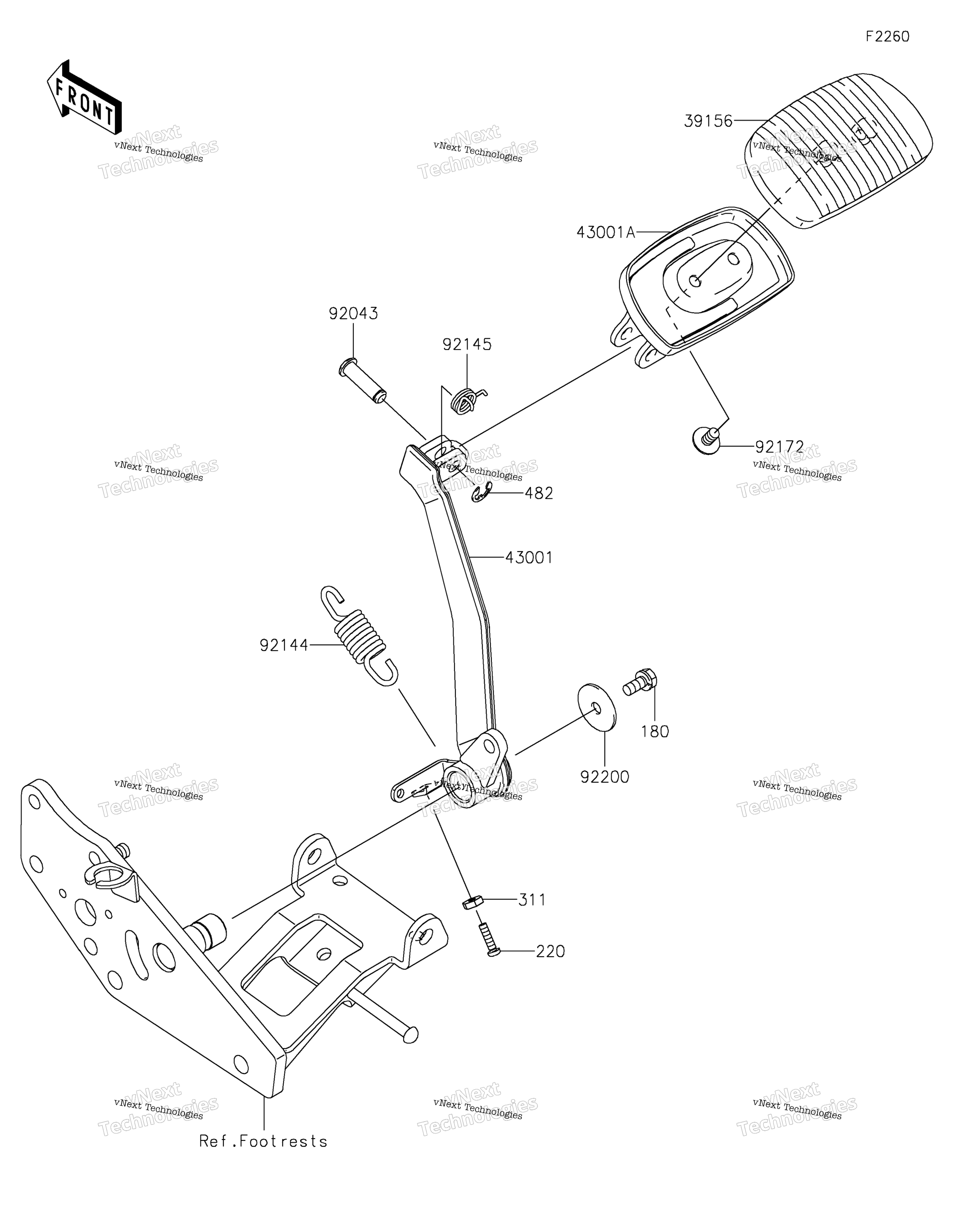 Тормоз Pedal/Torque Link