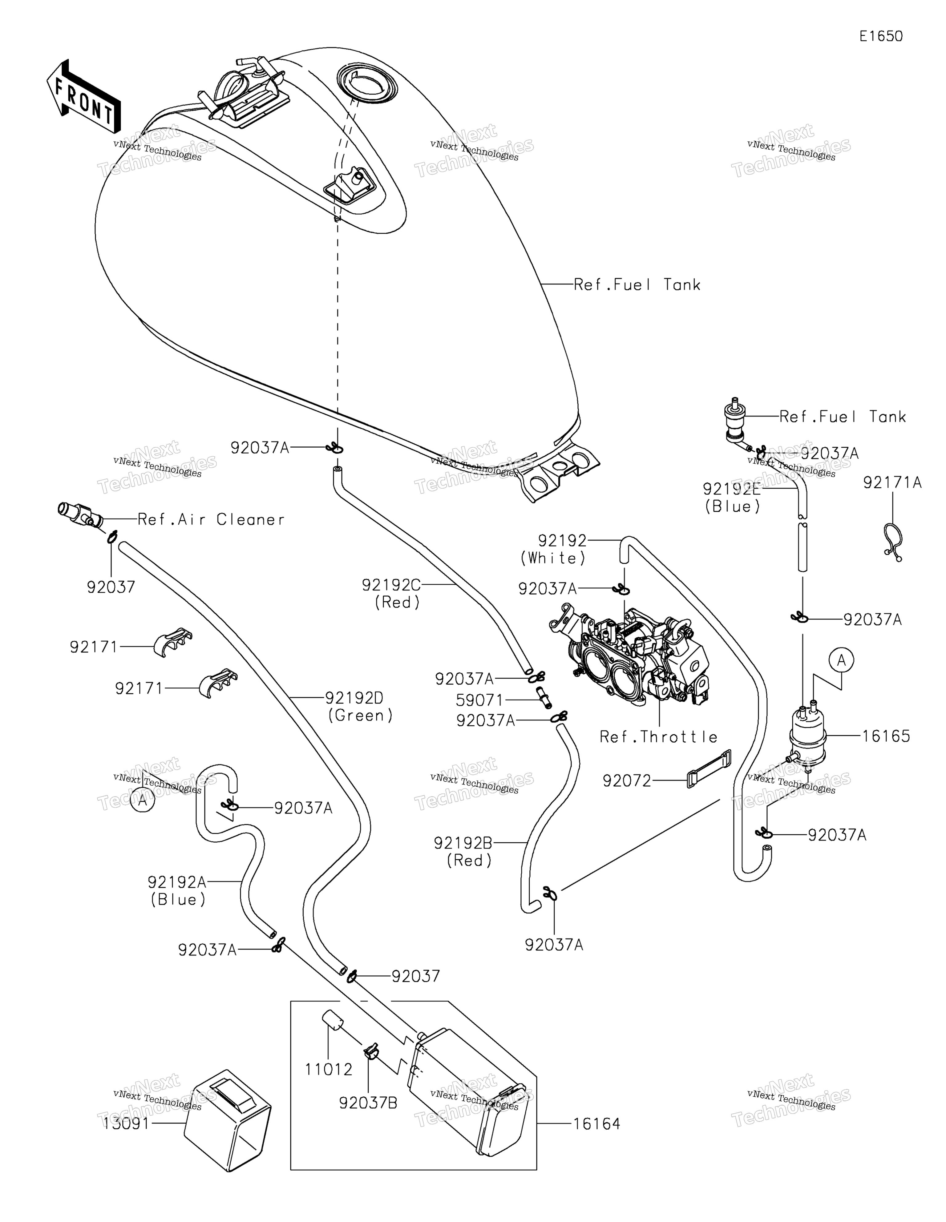 топливный Evaporative System(Ca)