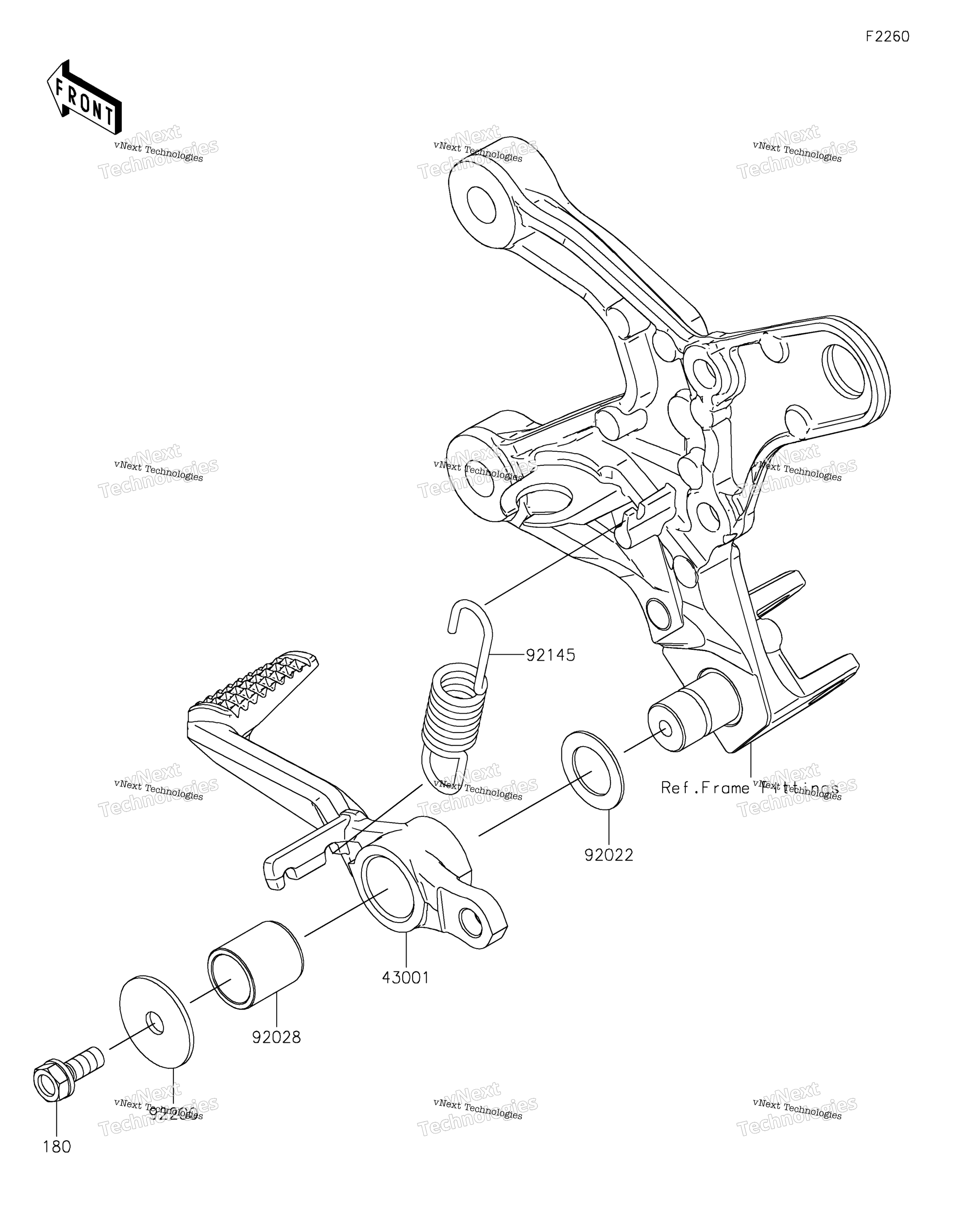Тормоз Pedal/Torque Link