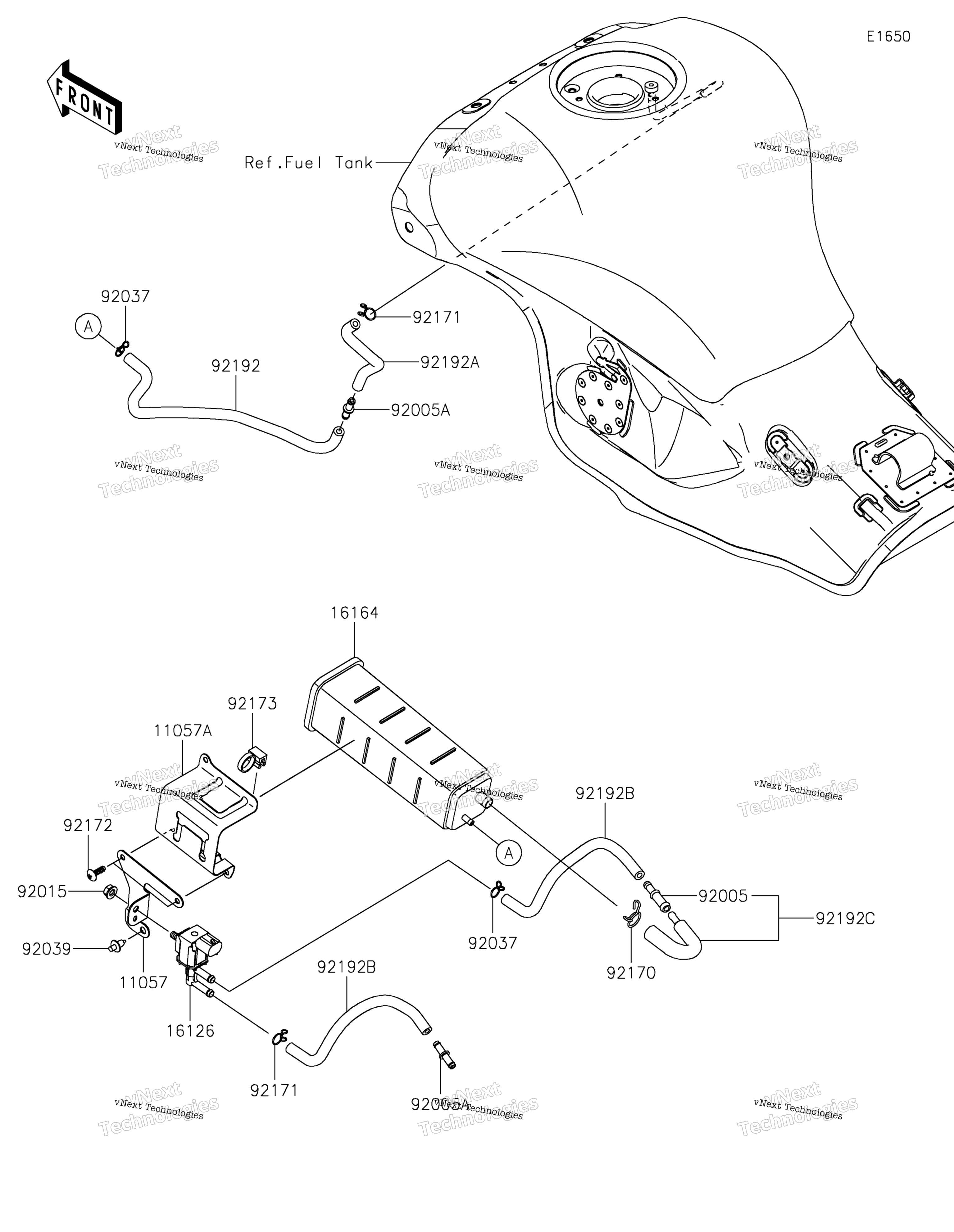 топливный Evaporative System(Ca)