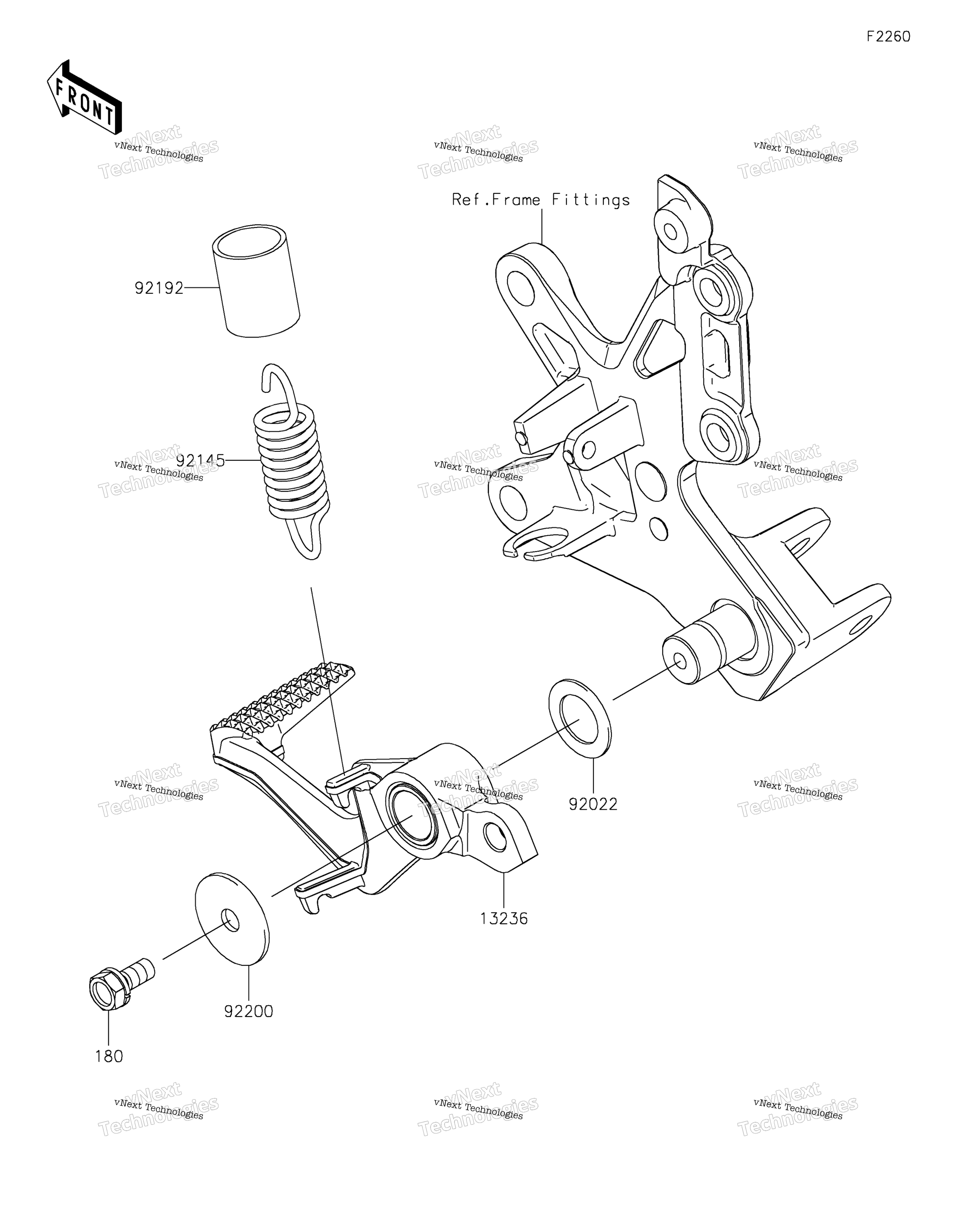 Тормоз Pedal/Torque Link