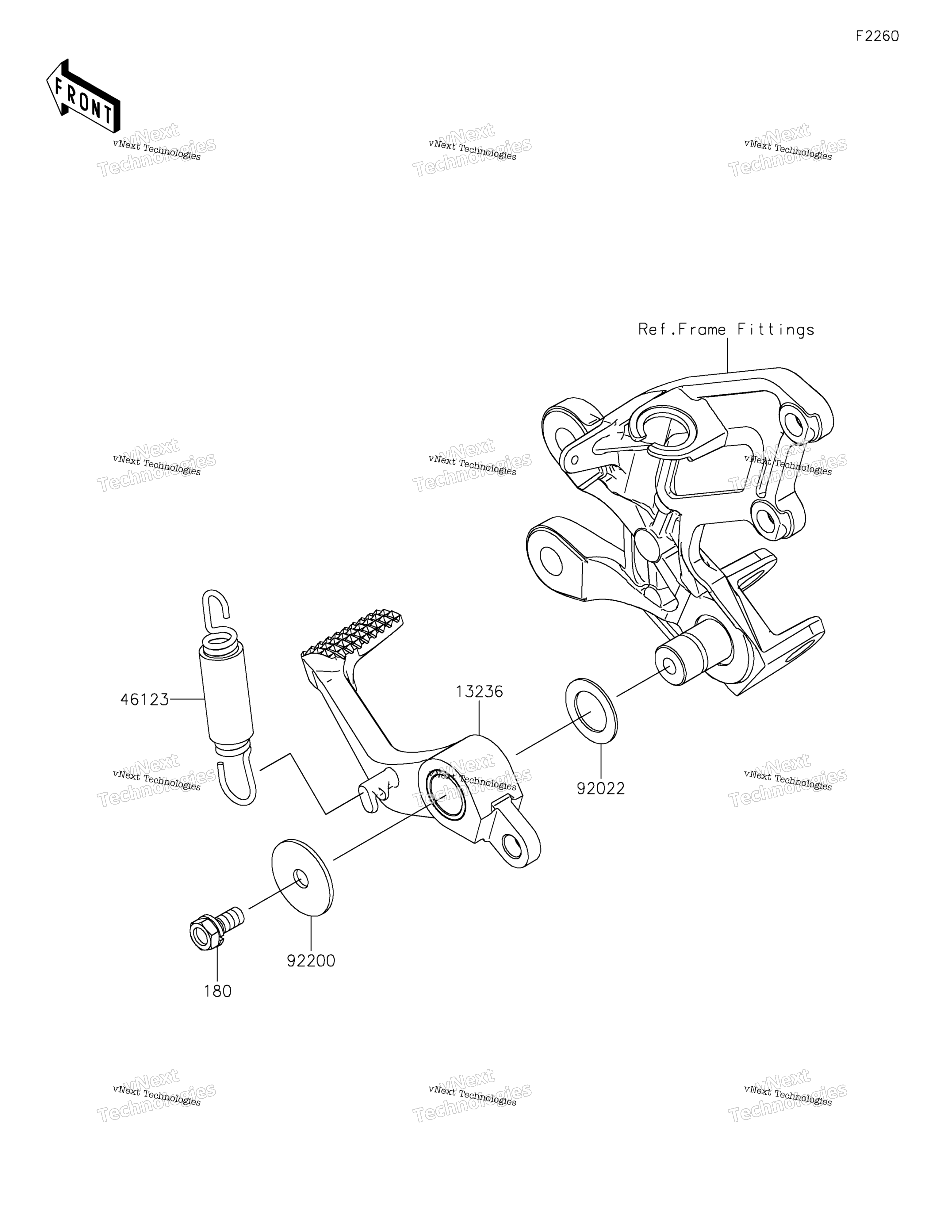 Тормоз Pedal/Torque Link