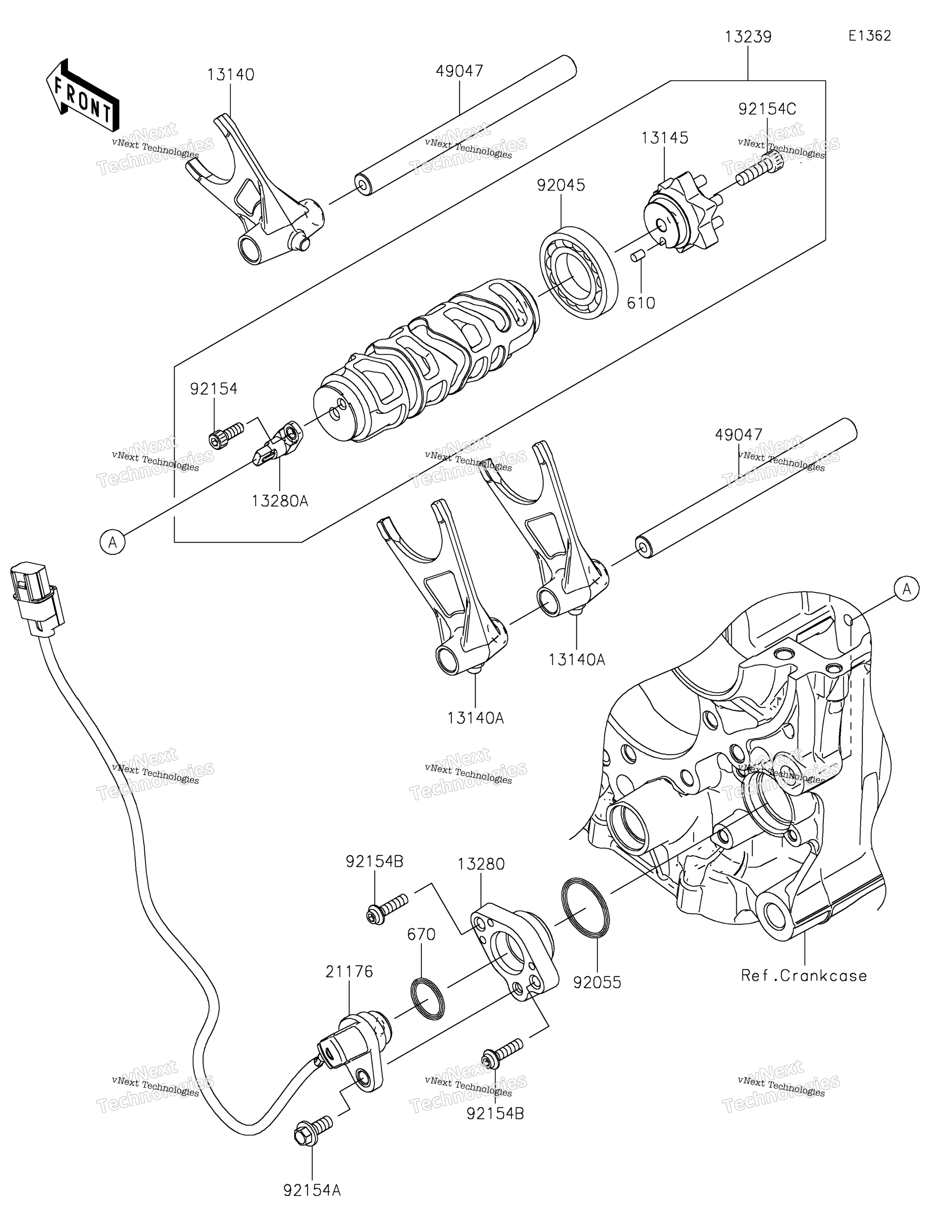 передача Change Drum / Shift Fork(S)