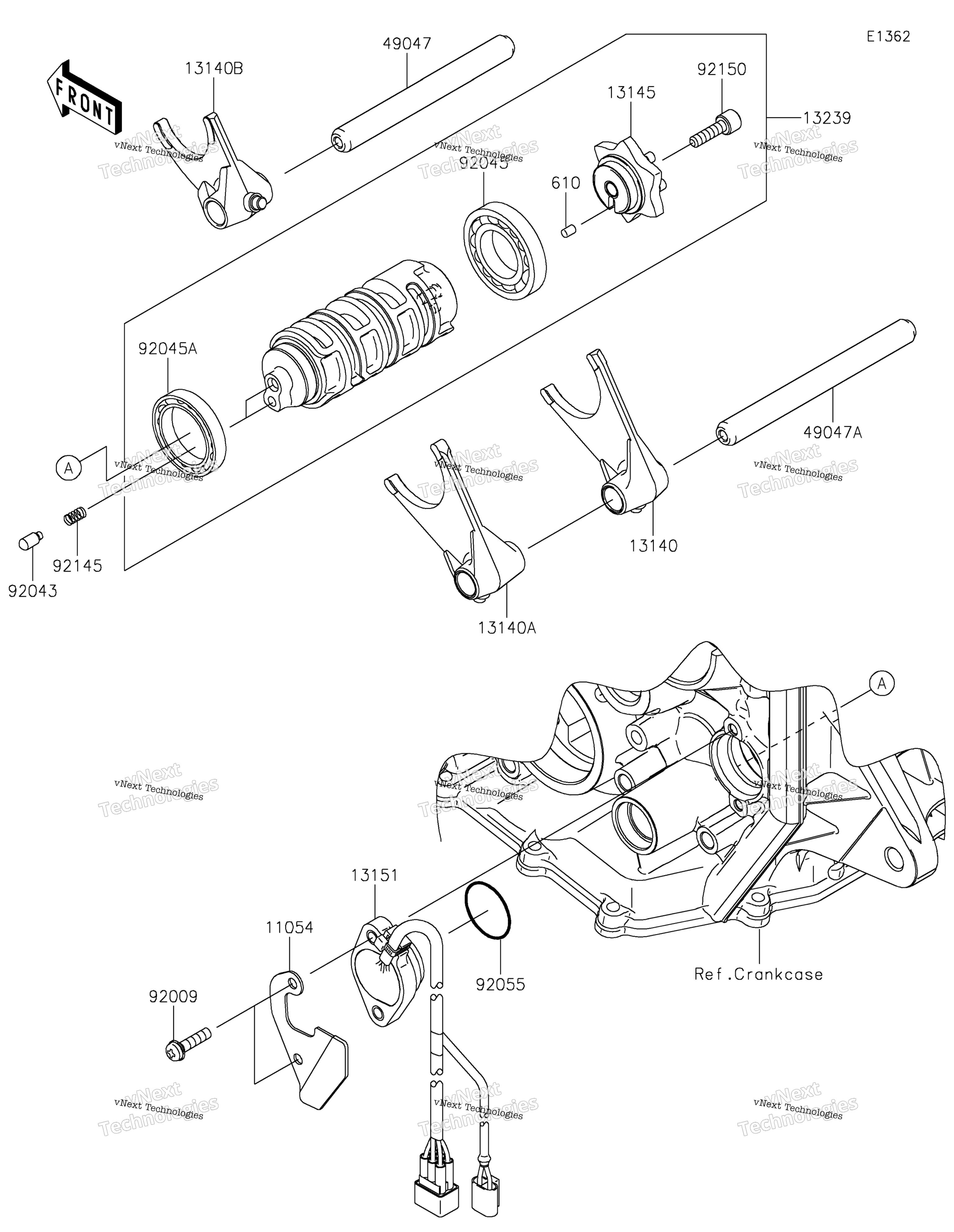 передача Change Drum / Shift Fork(S)