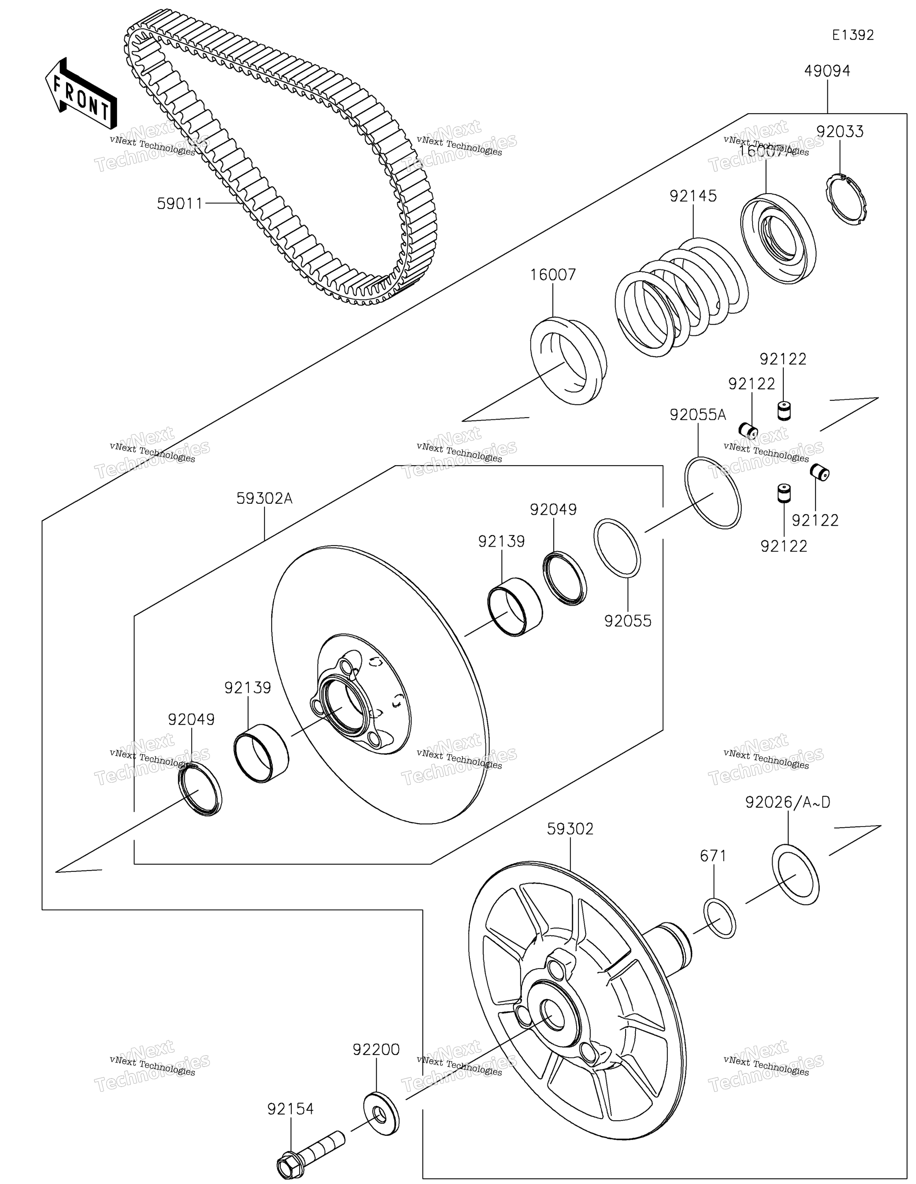Ведомый Converter/Drive Belt