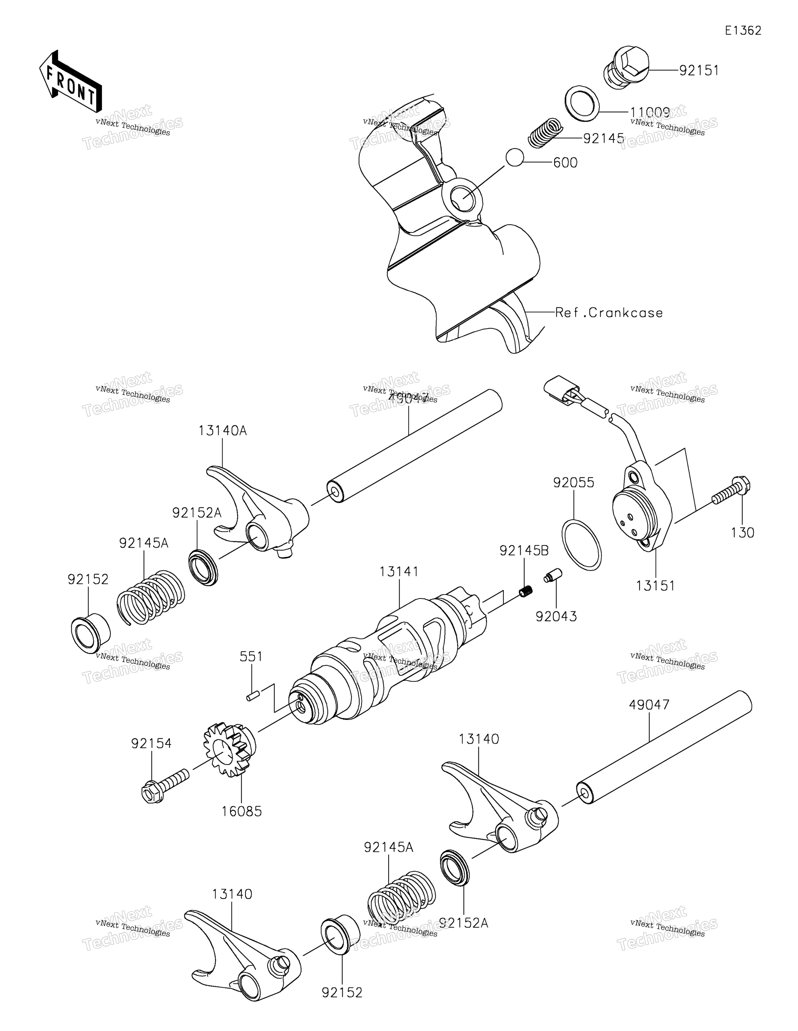 передача Change Drum / Shift Fork(S)