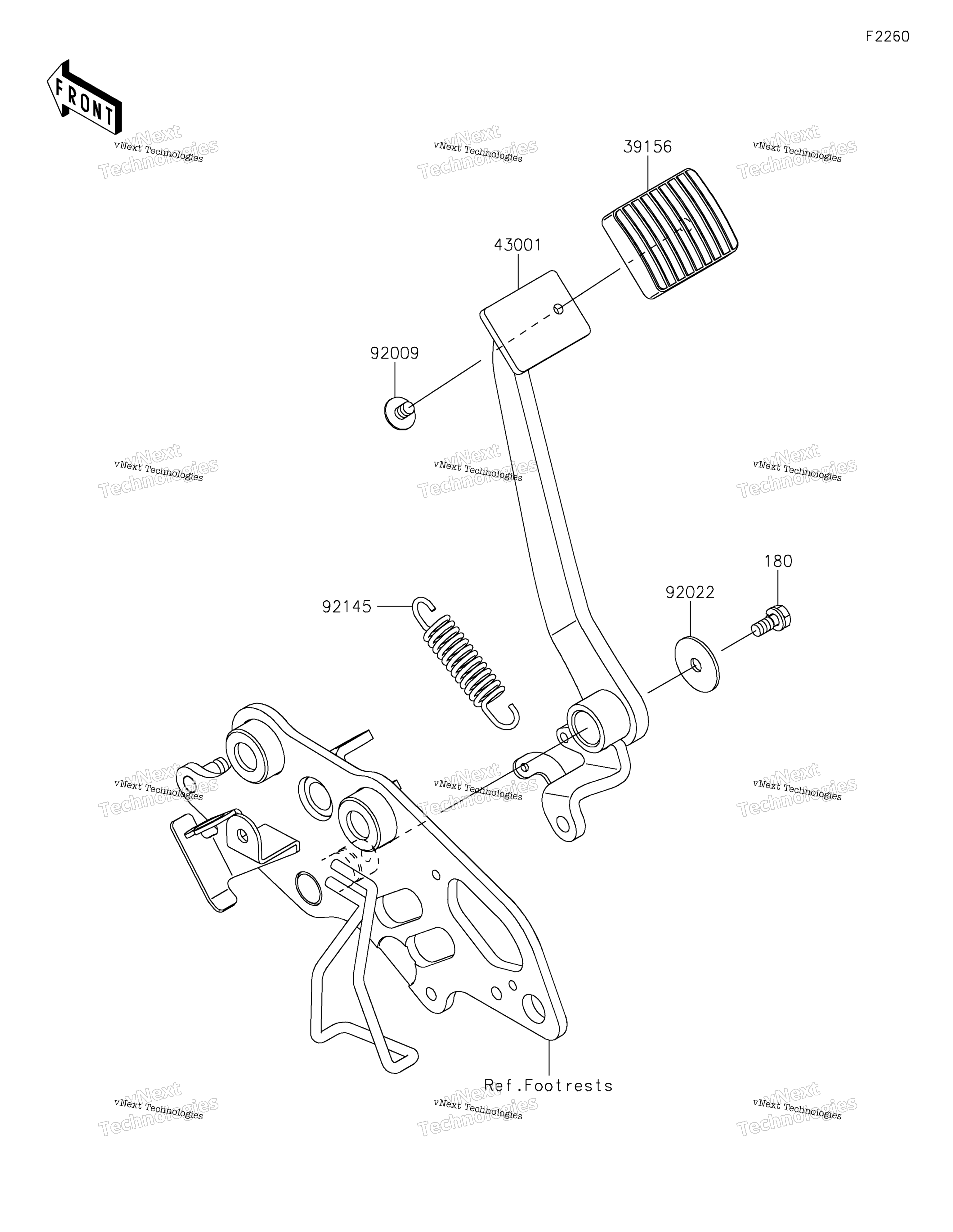 Тормоз Pedal/Torque Link