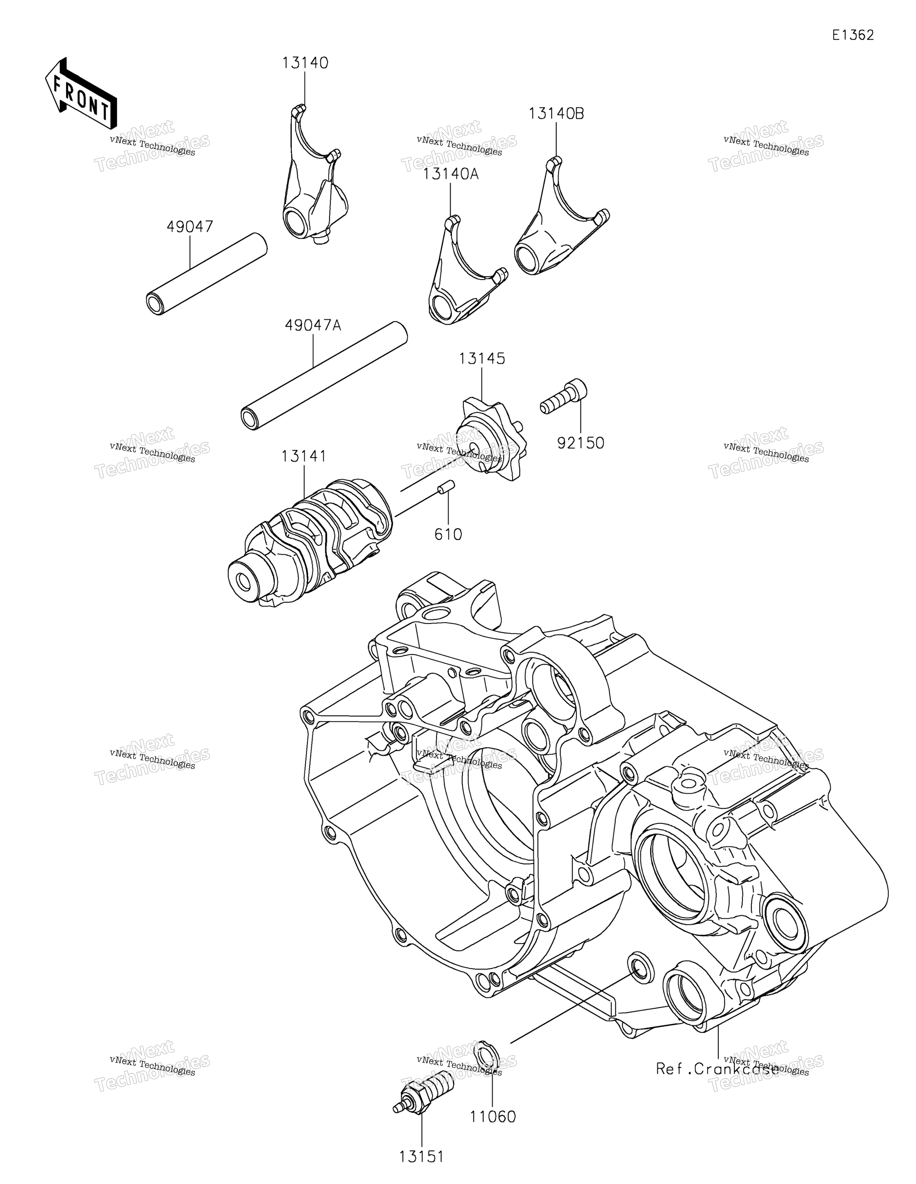 передача Change Drum / Shift Fork(S)