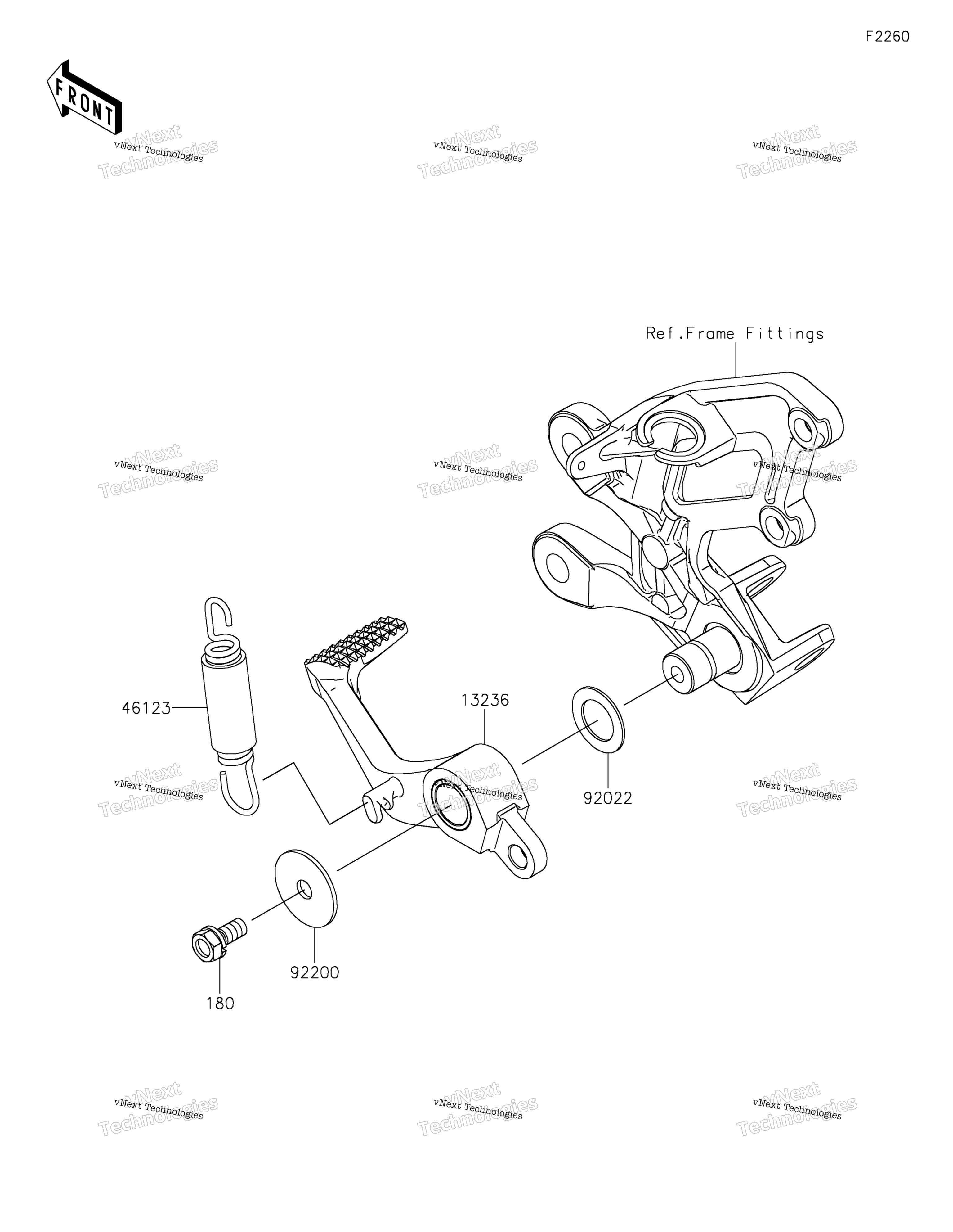 Тормоз Pedal/Torque Link