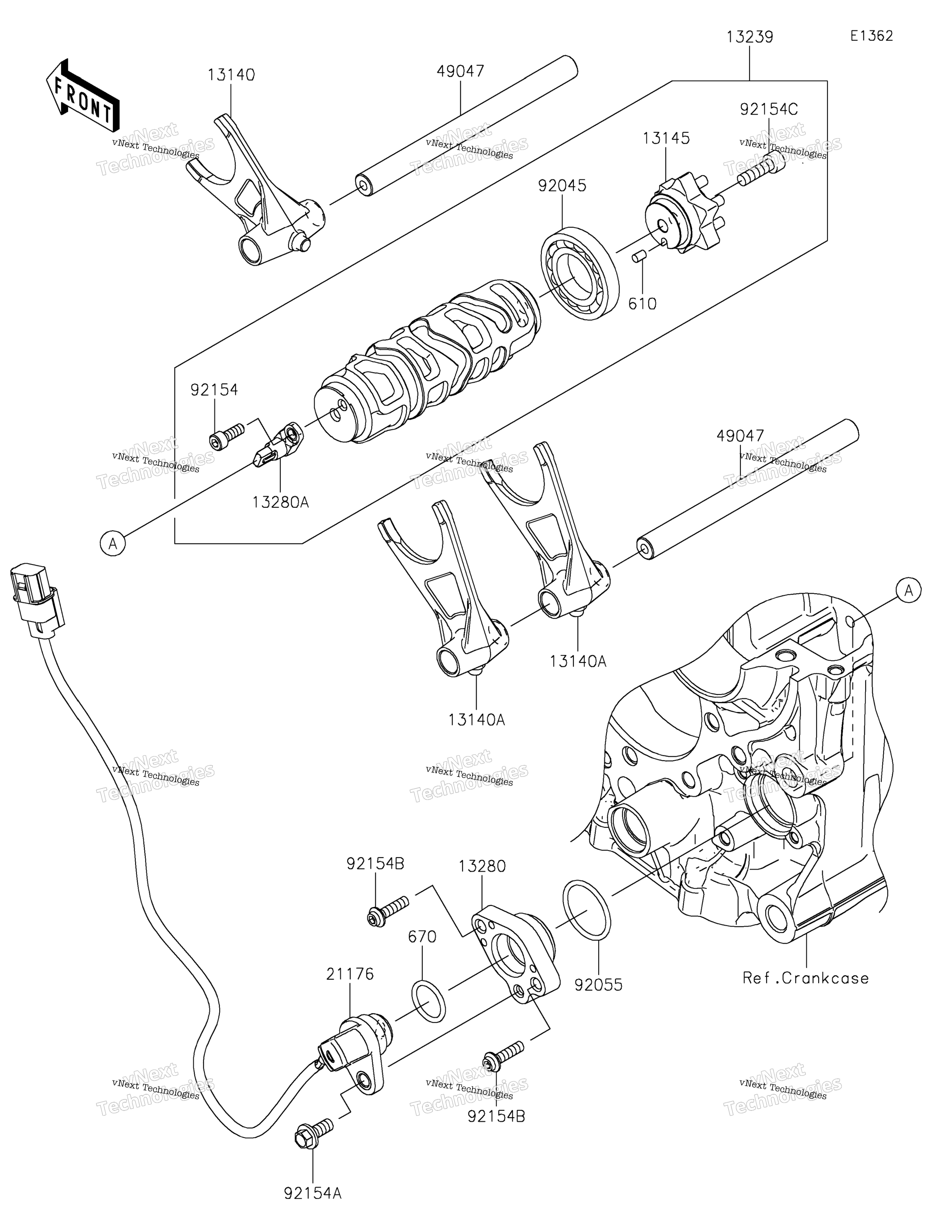 передача Change Drum / Shift Fork(S)