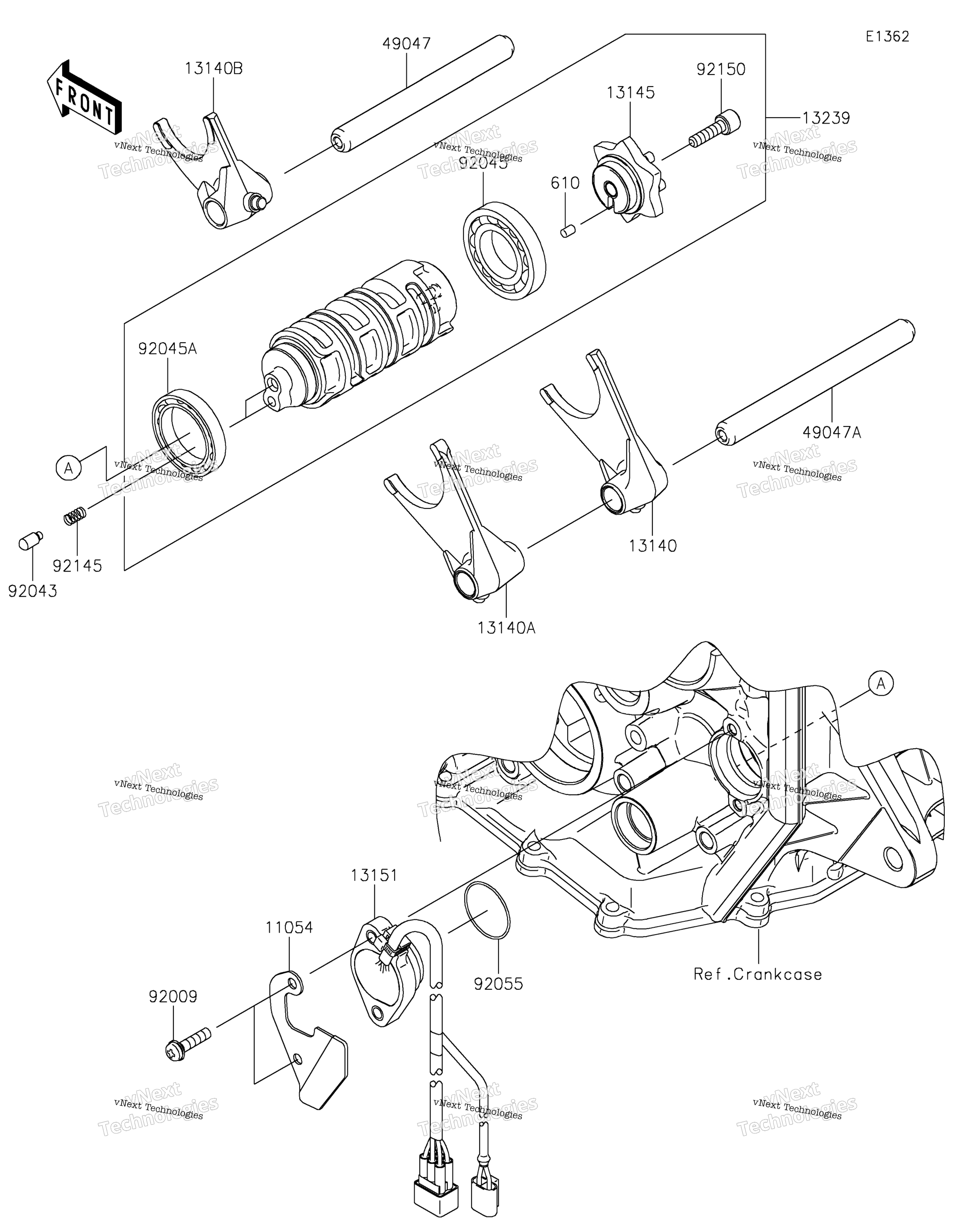 передача Change Drum / Shift Fork(S)