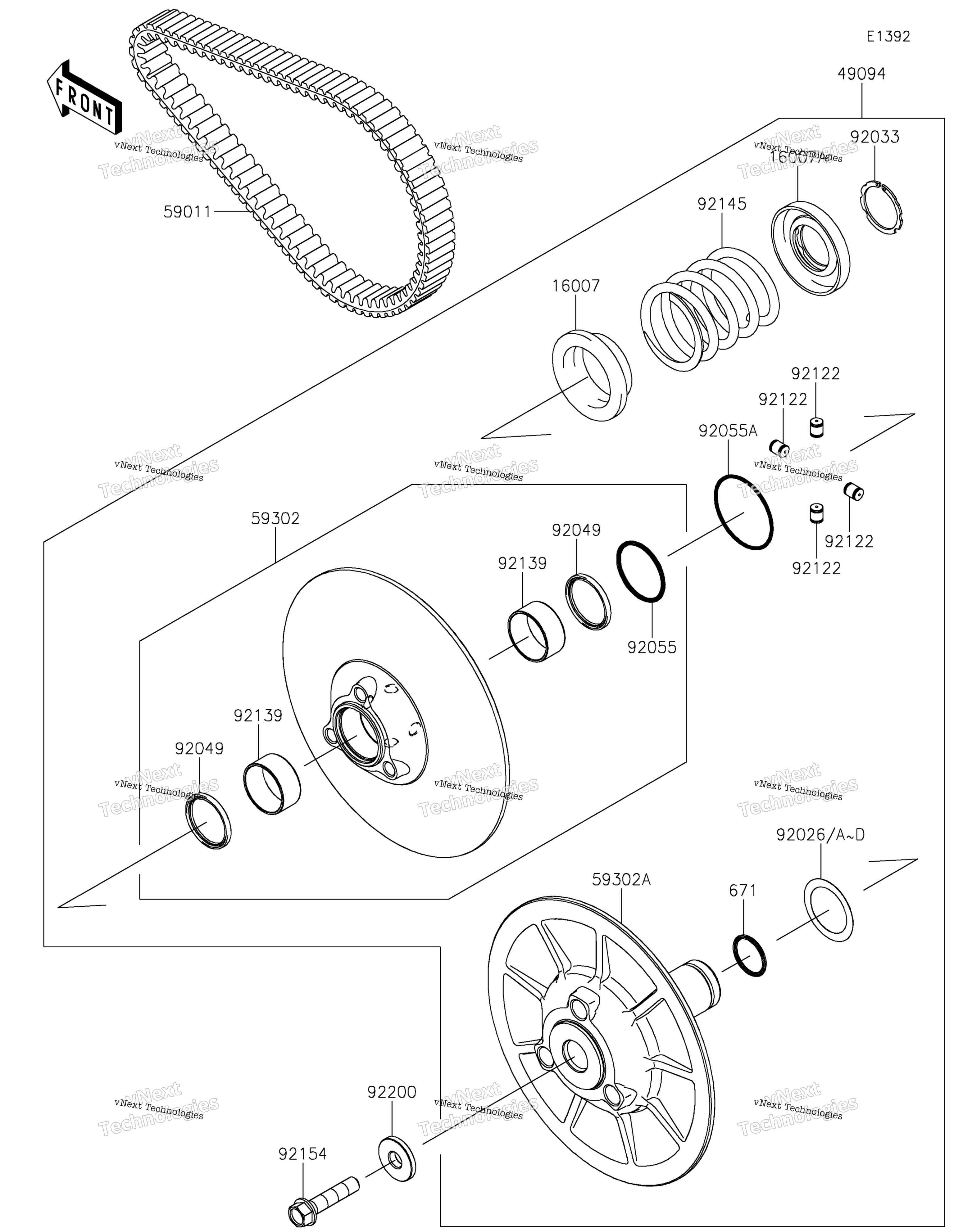 Ведомый Converter/Drive Belt