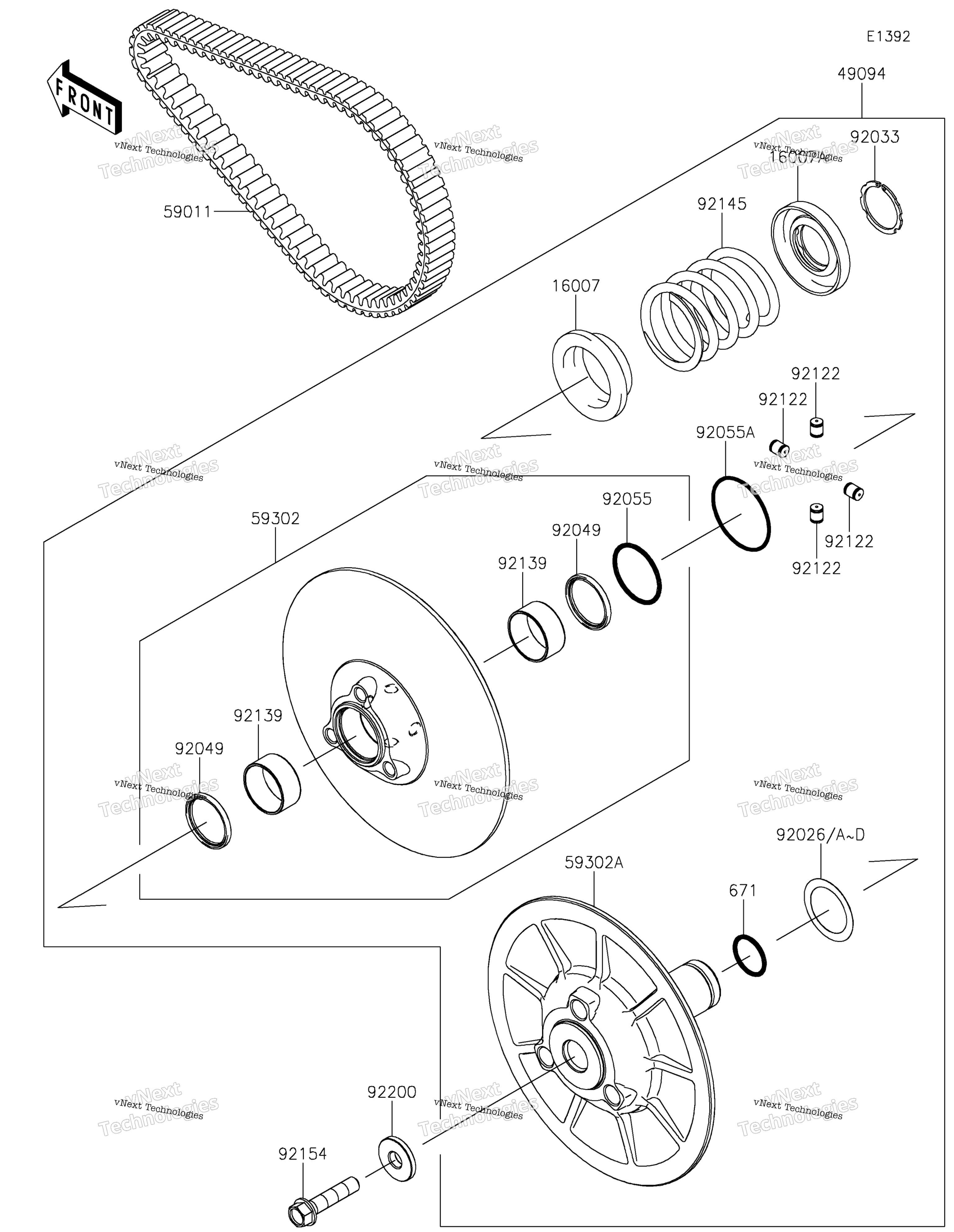 Ведомый Converter/Drive Belt