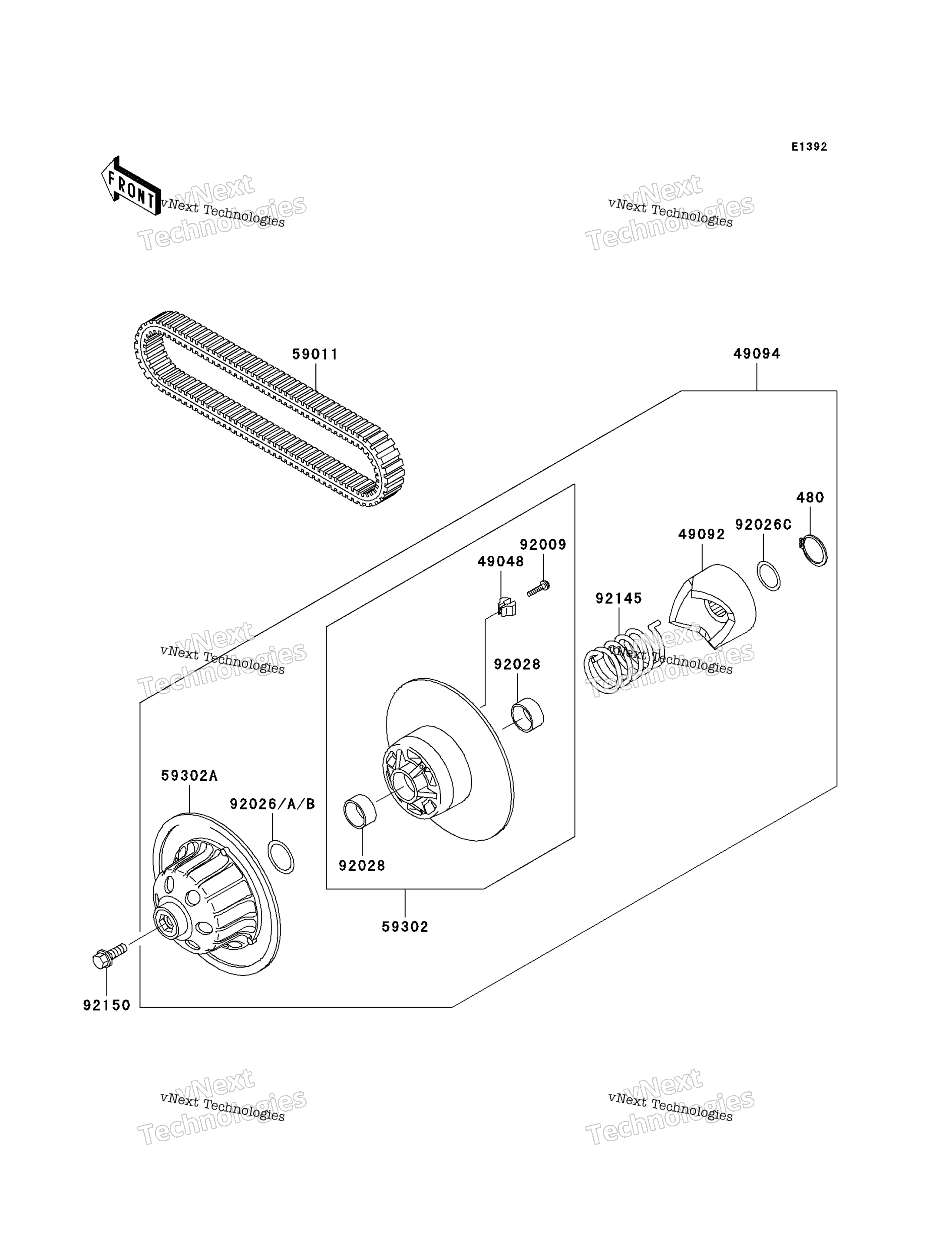 Ведомый Converter/Drive Belt