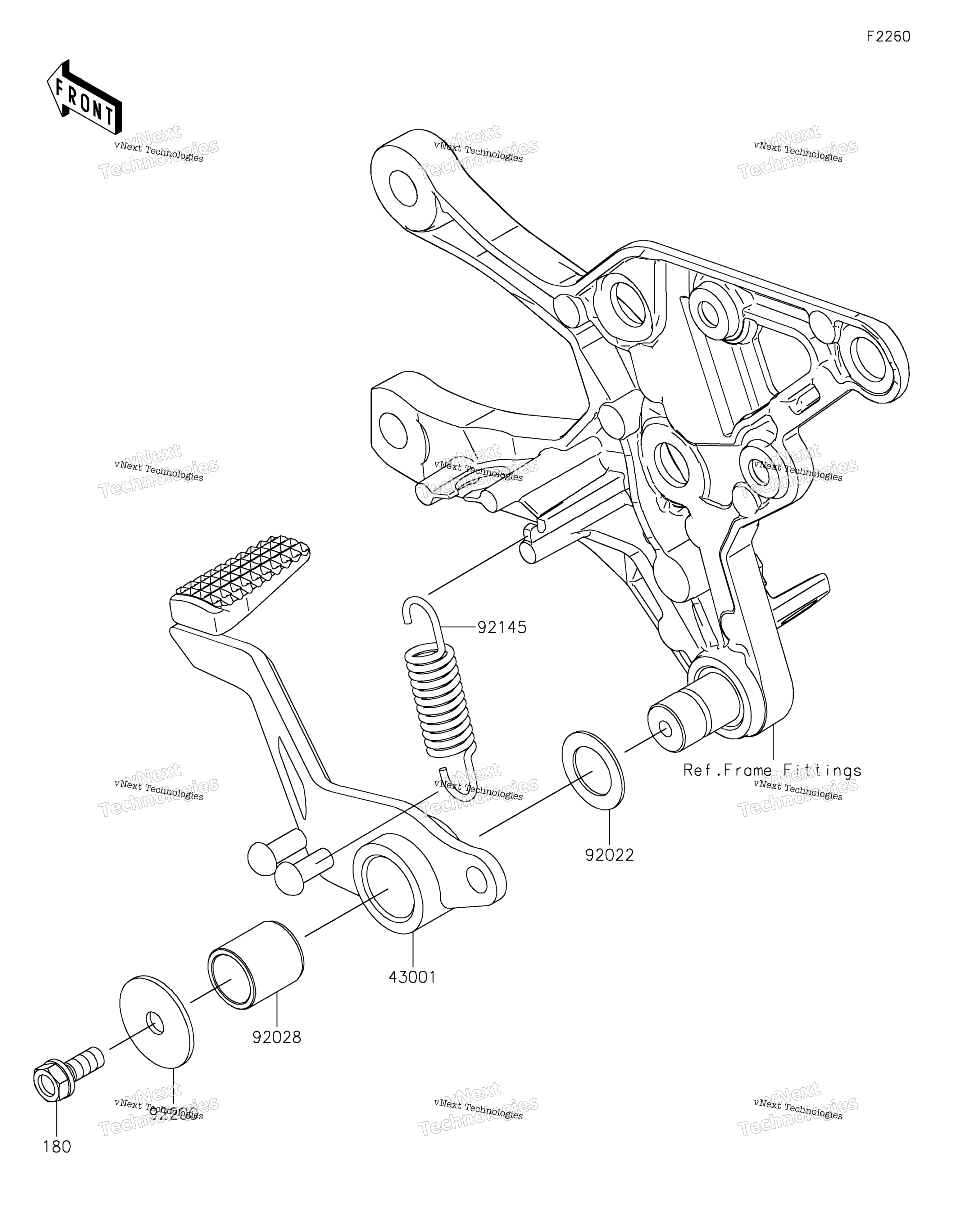 Тормоз Pedal/Torque Link
