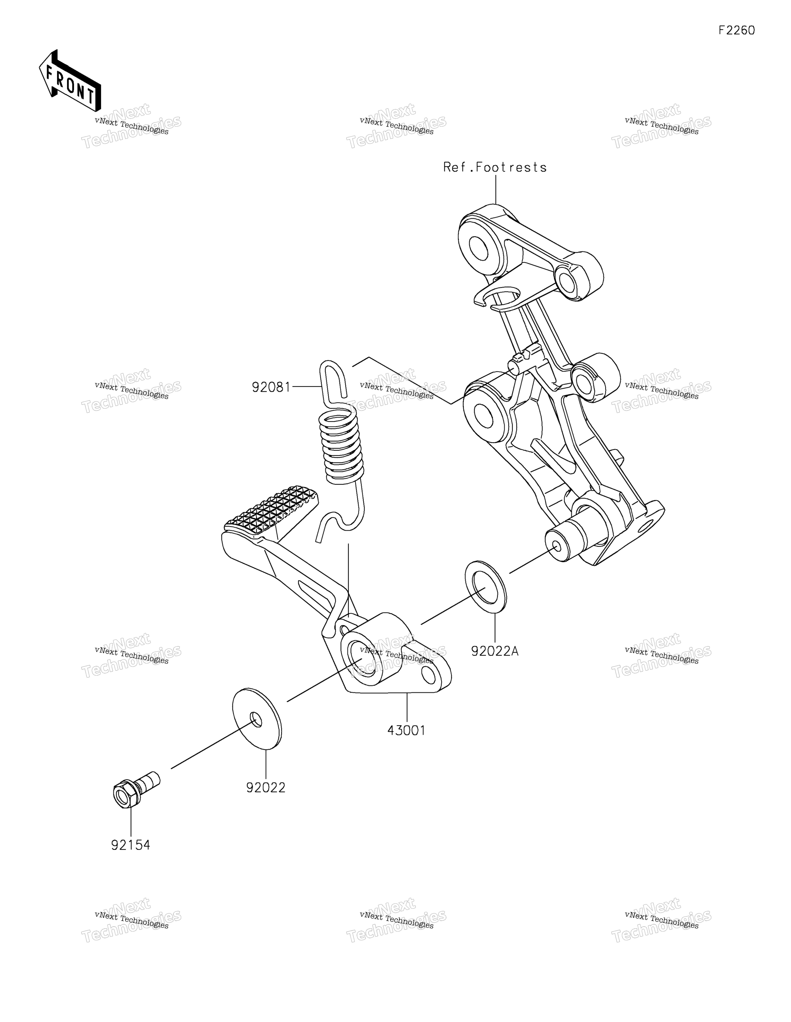 Тормоз Pedal/Torque Link 2