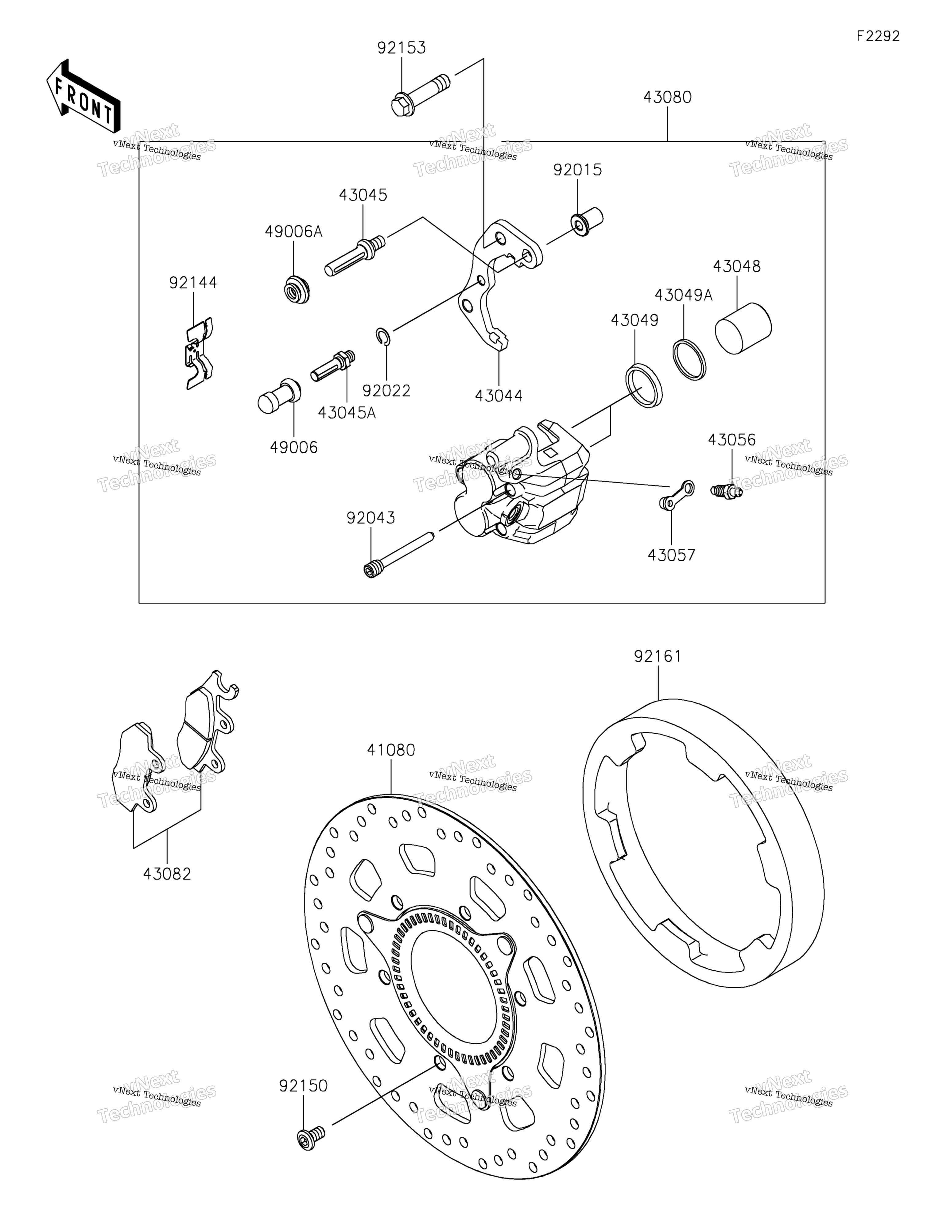 Передний тормоз