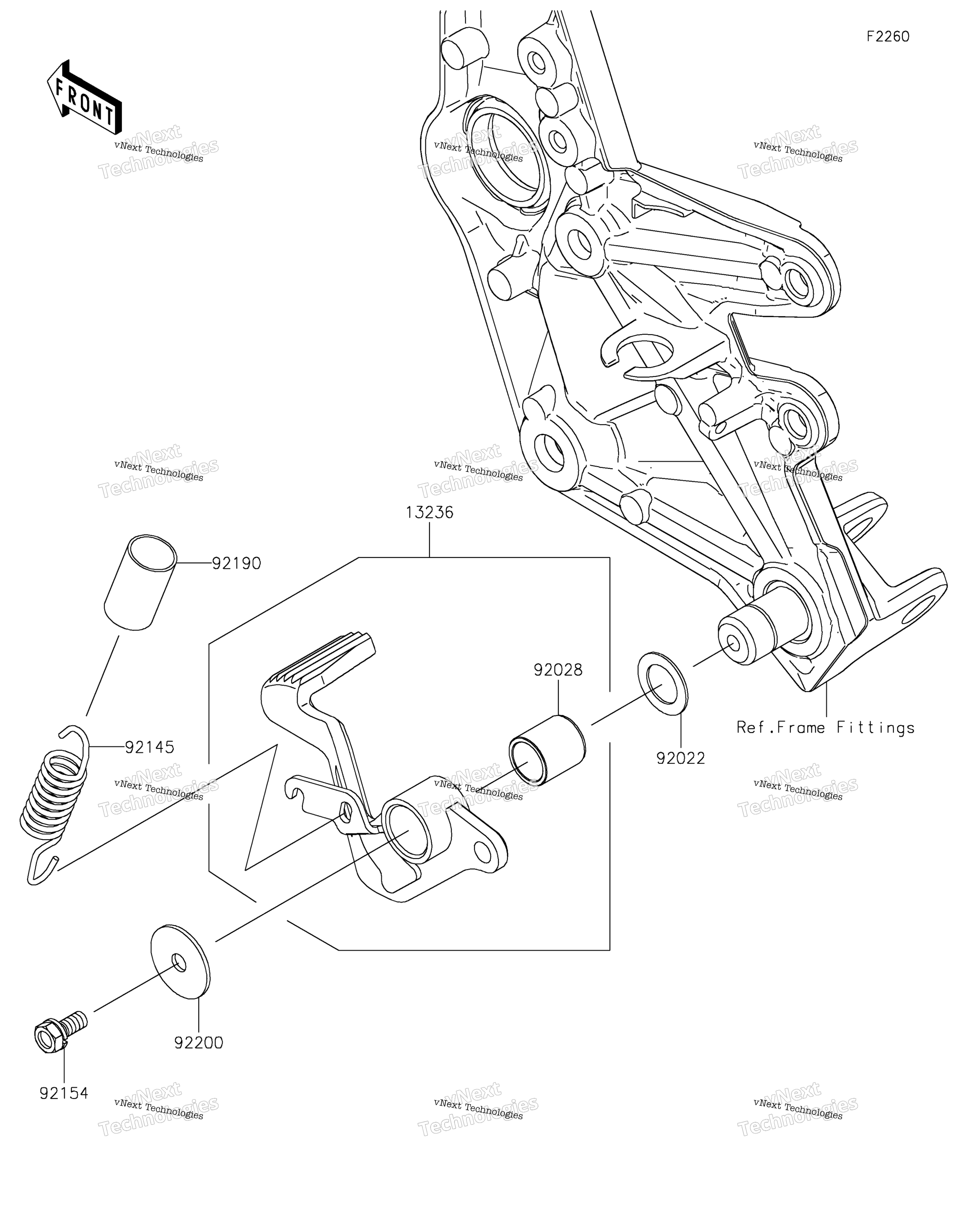 Тормоз Pedal/Torque Link
