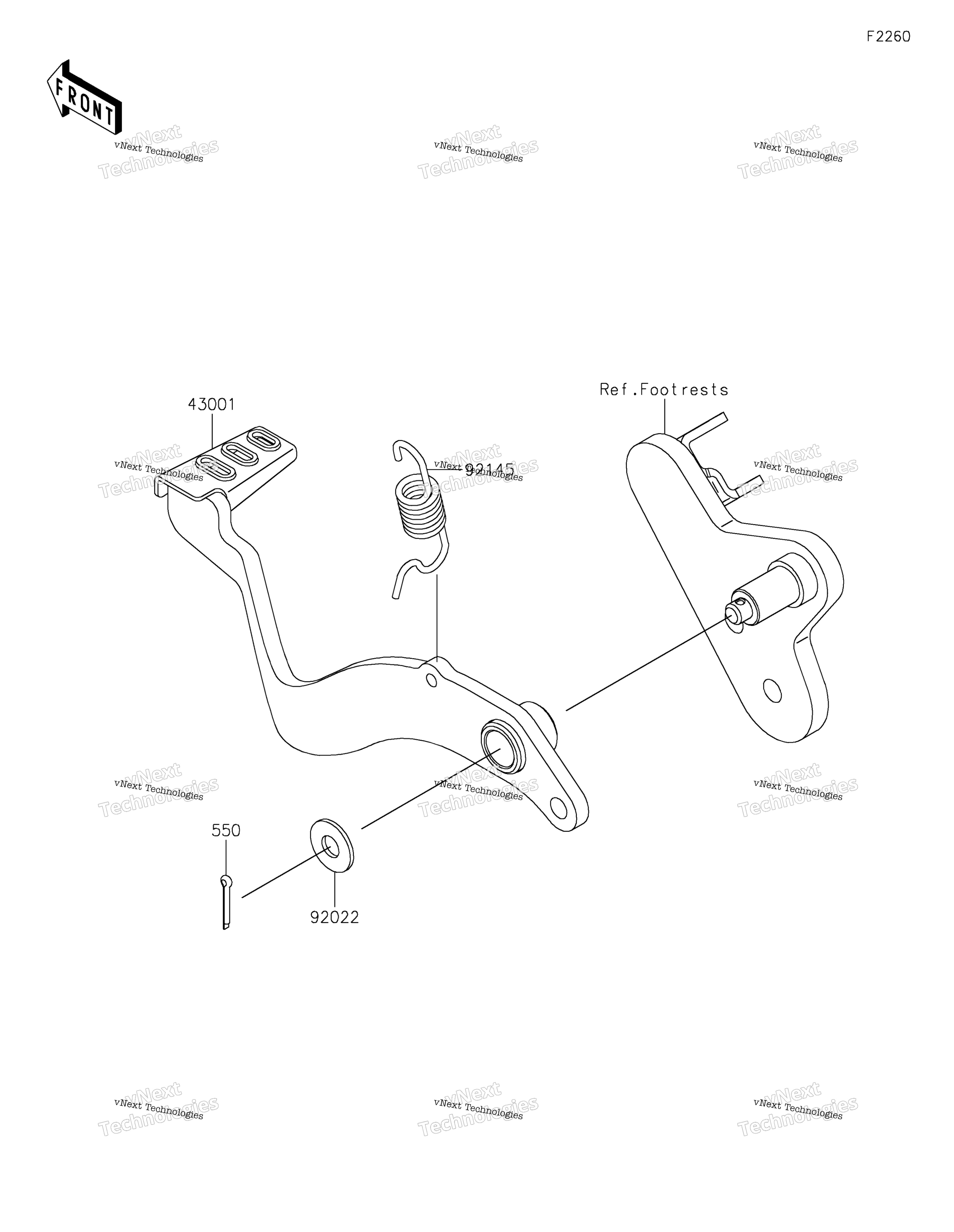 Тормоз Pedal/Torque Link 2