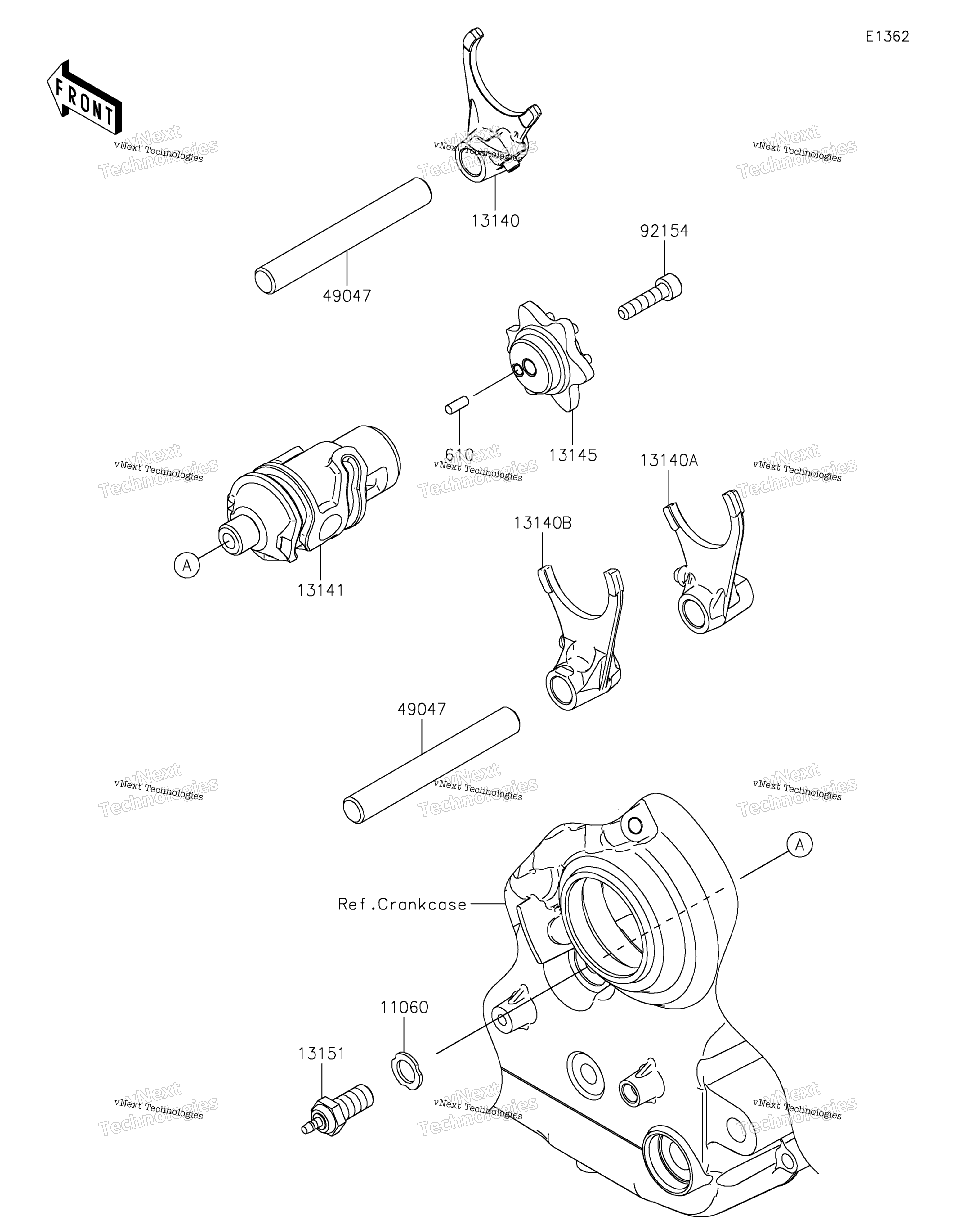 передача Change Drum / Shift Fork(S)