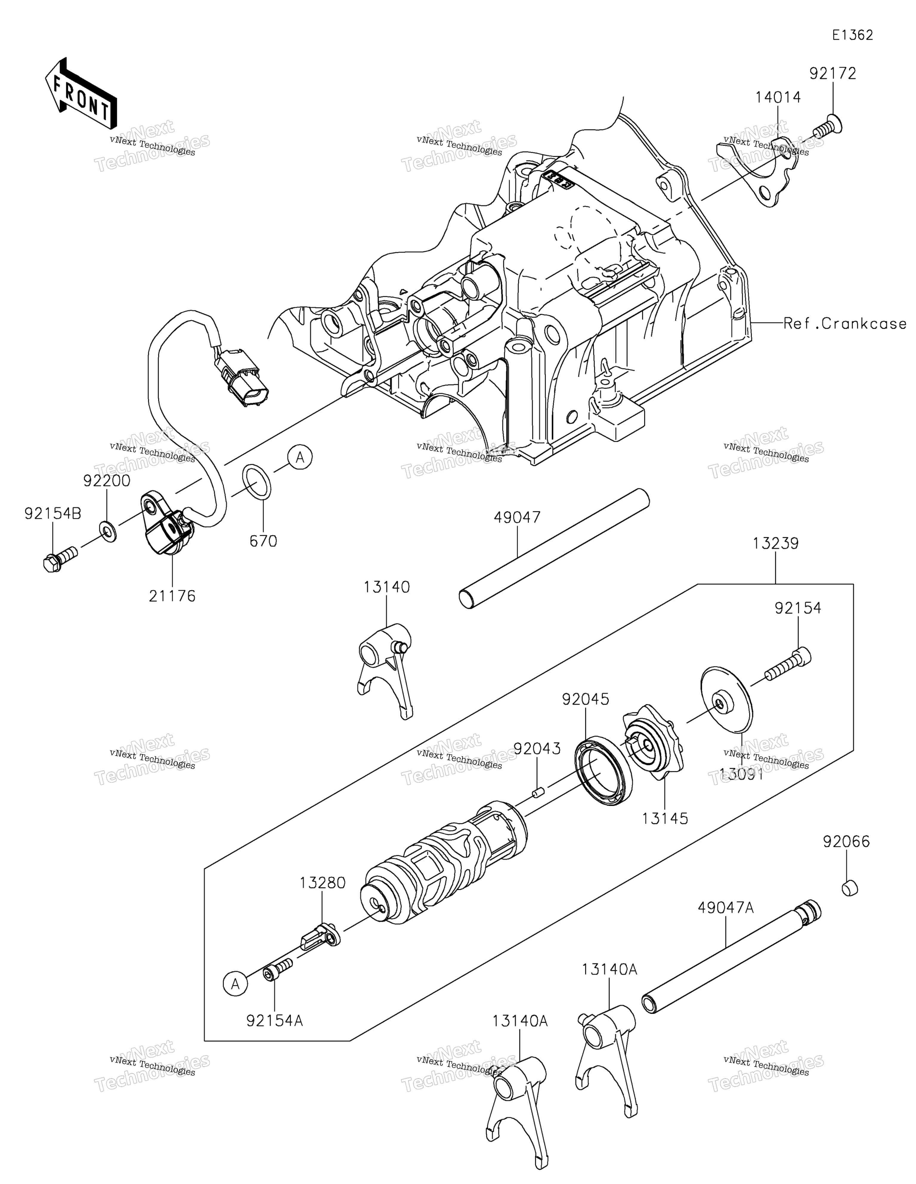передача Change Drum / Shift Fork(S)