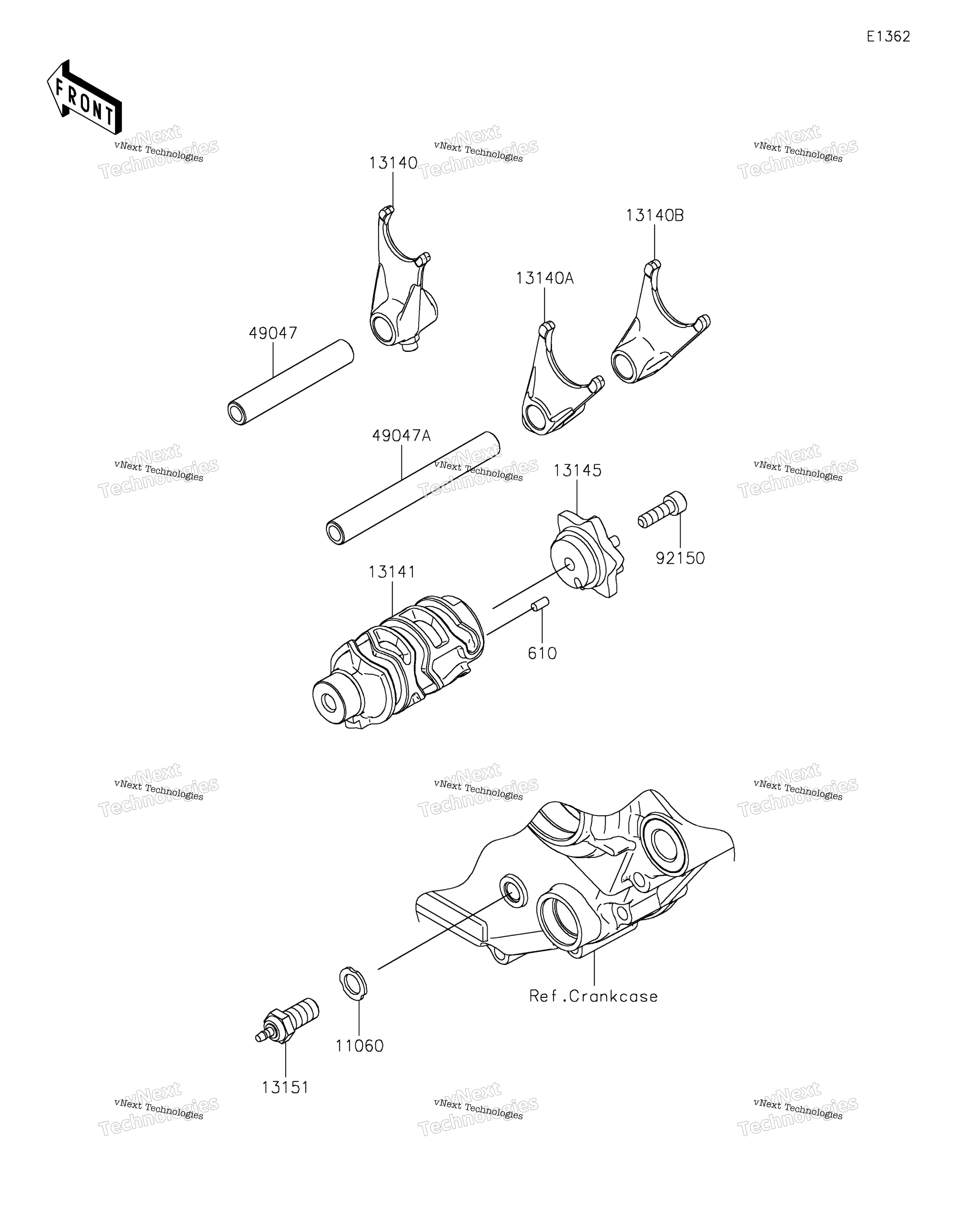 передача Change Drum / Shift Fork(S)