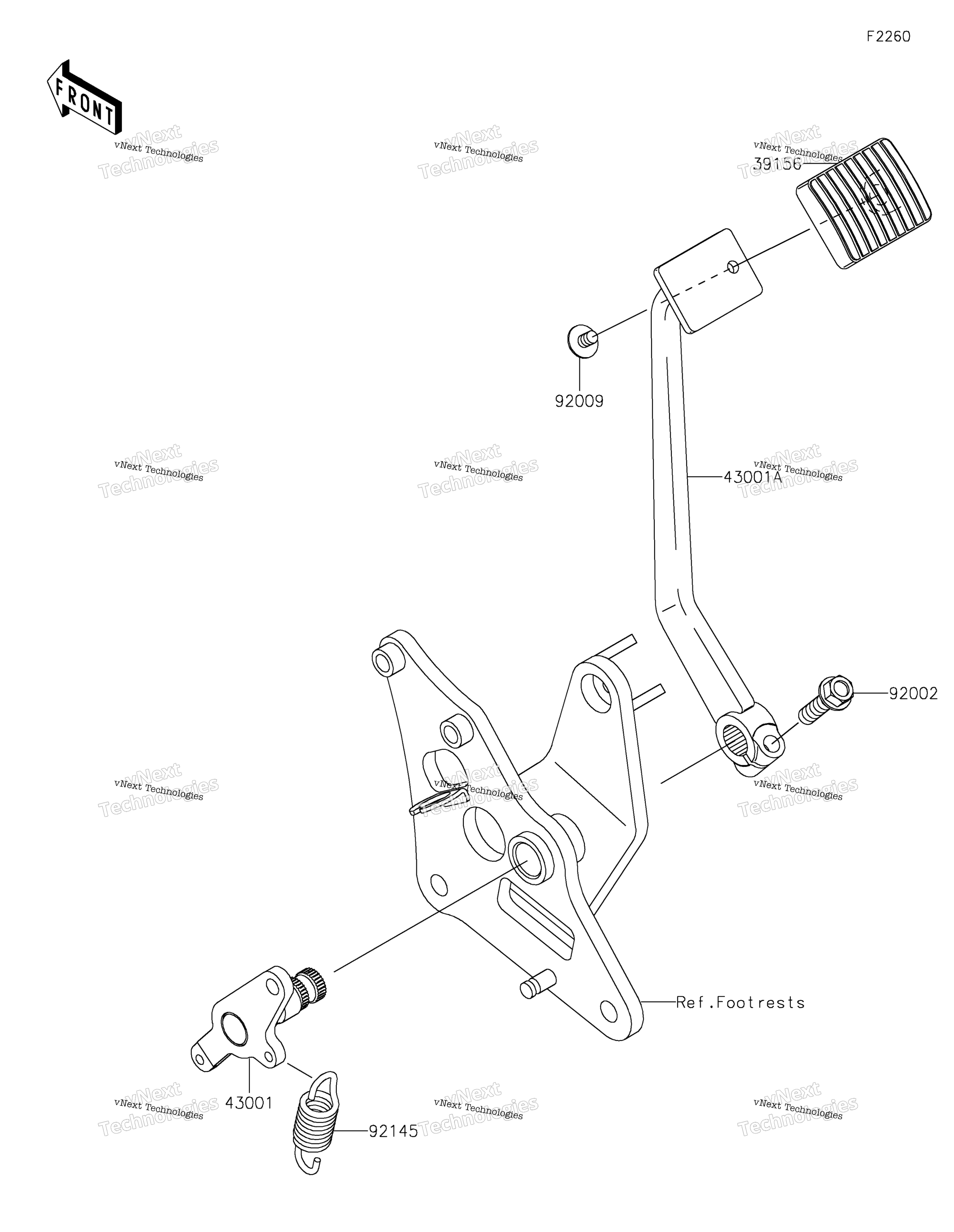 Тормоз Pedal/Torque Link