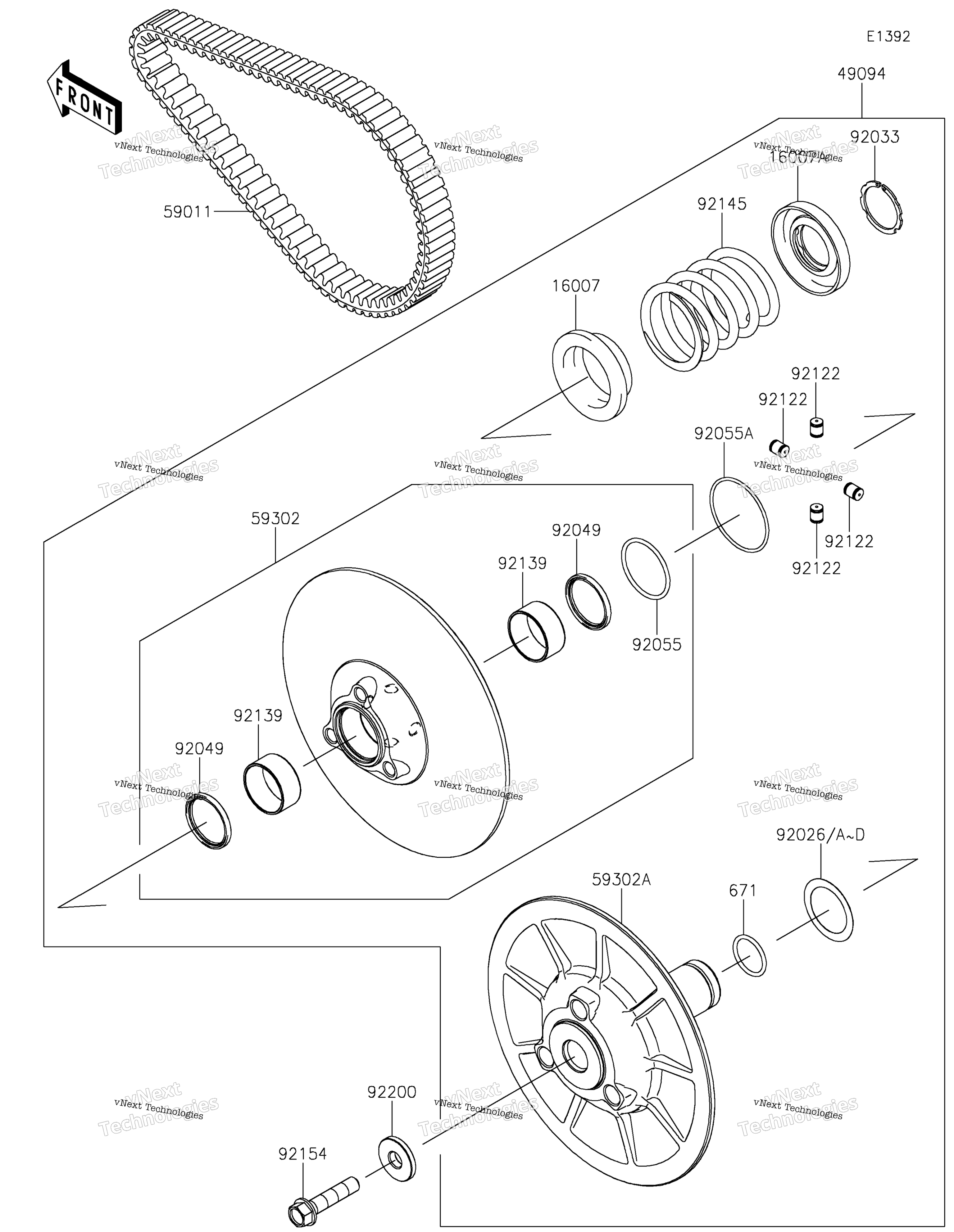 Ведомый Converter/Drive Belt 2