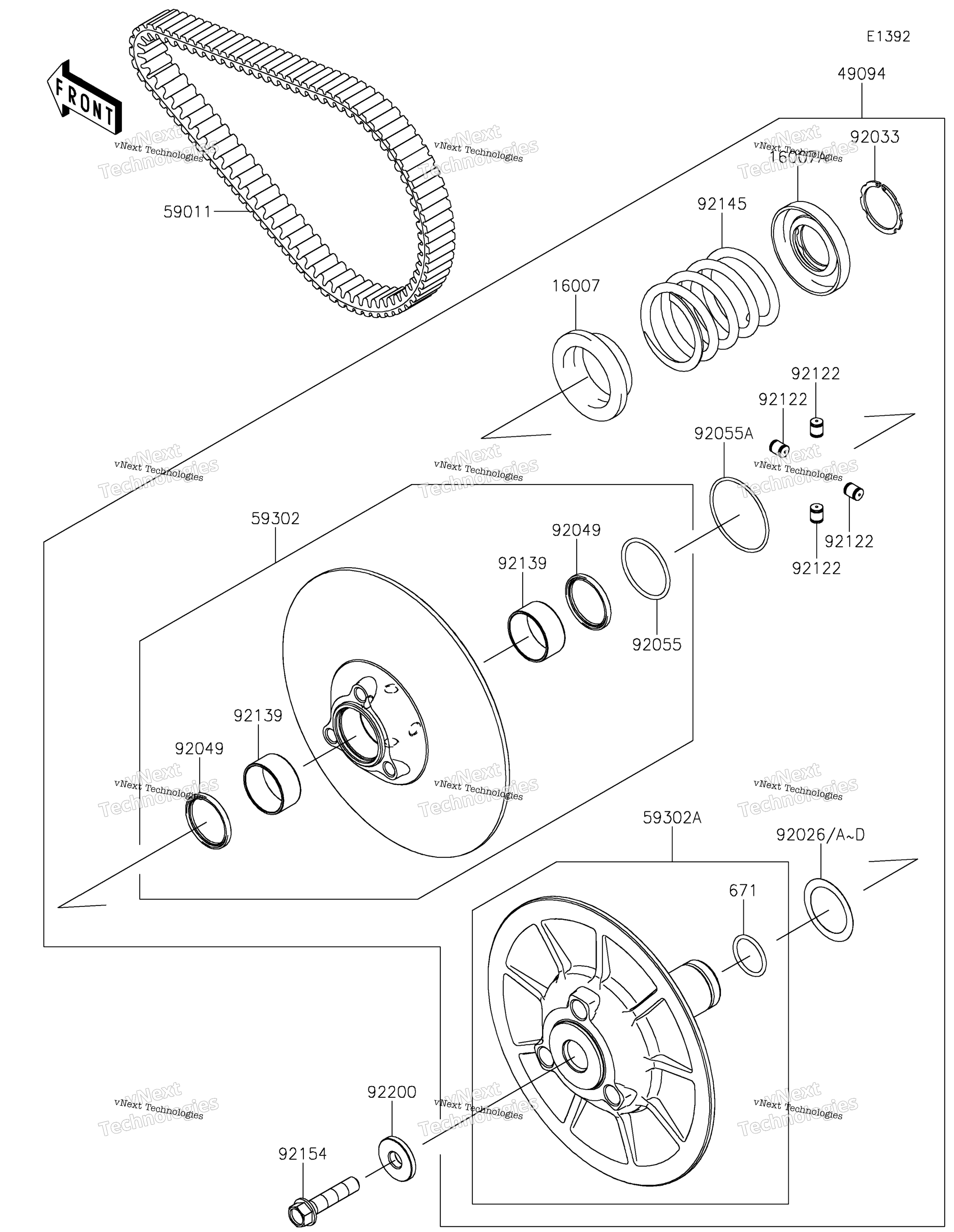 Ведомый Converter/Drive Belt 2