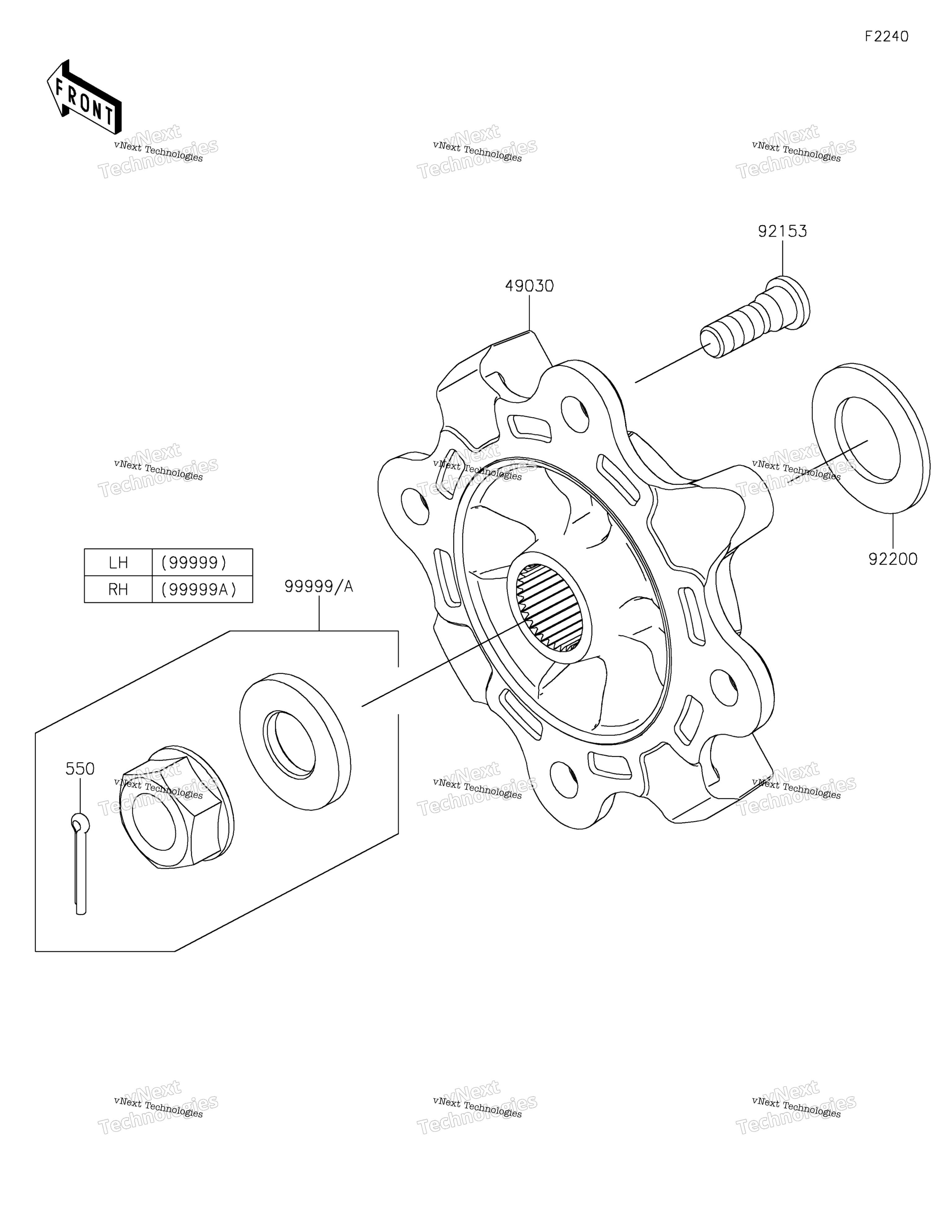 задний Hubs / Brakes