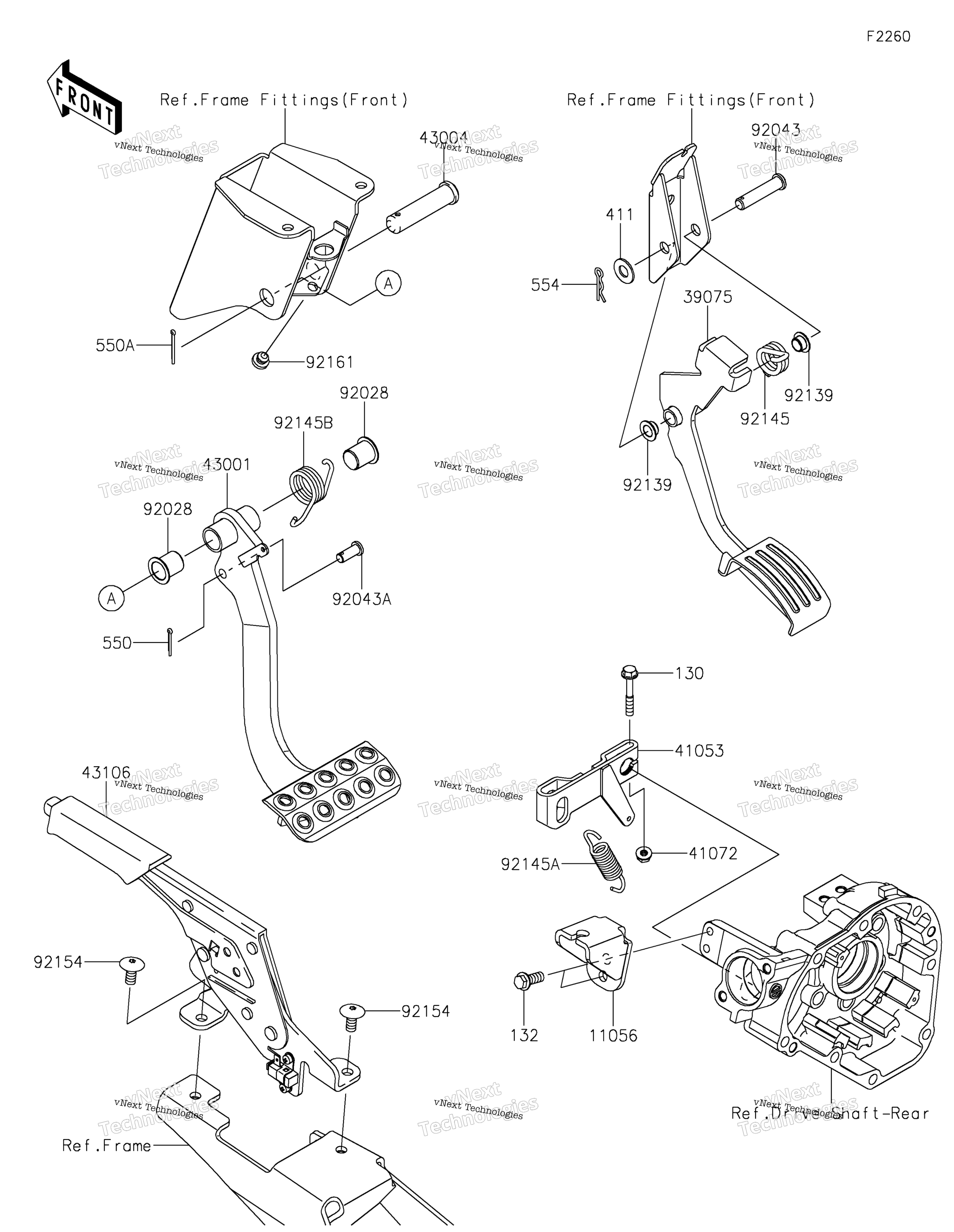Тормоз Pedal/Throttle Lever 2