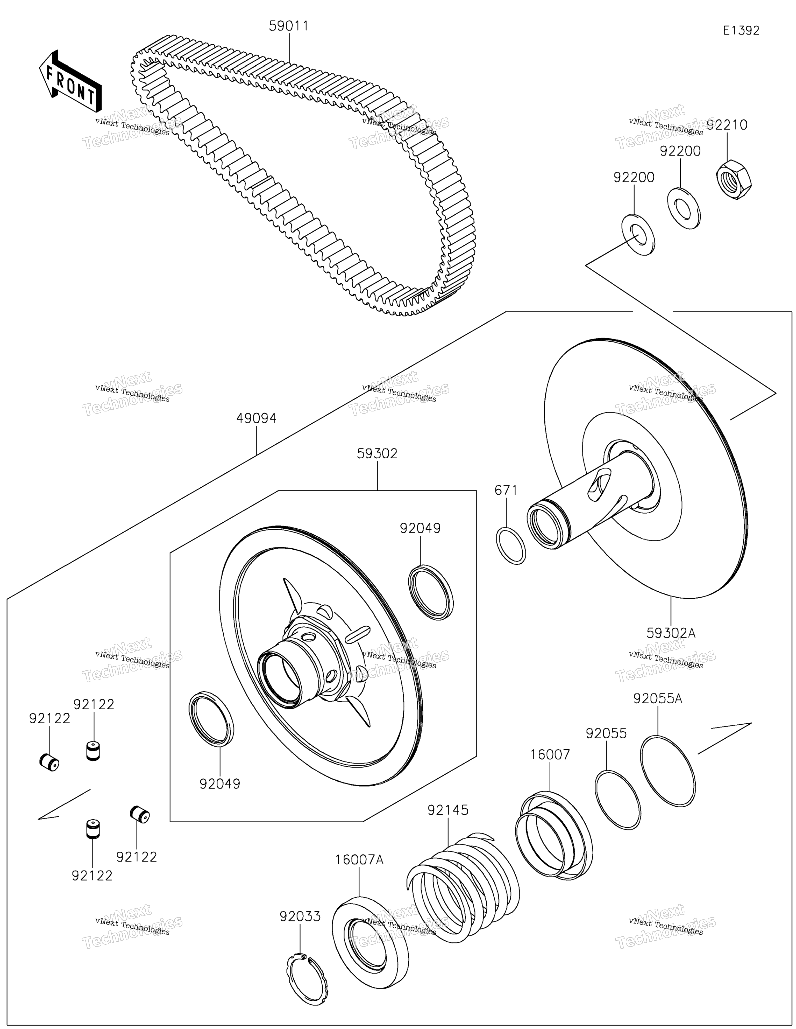 Ведомый Converter/Drive Belt 2