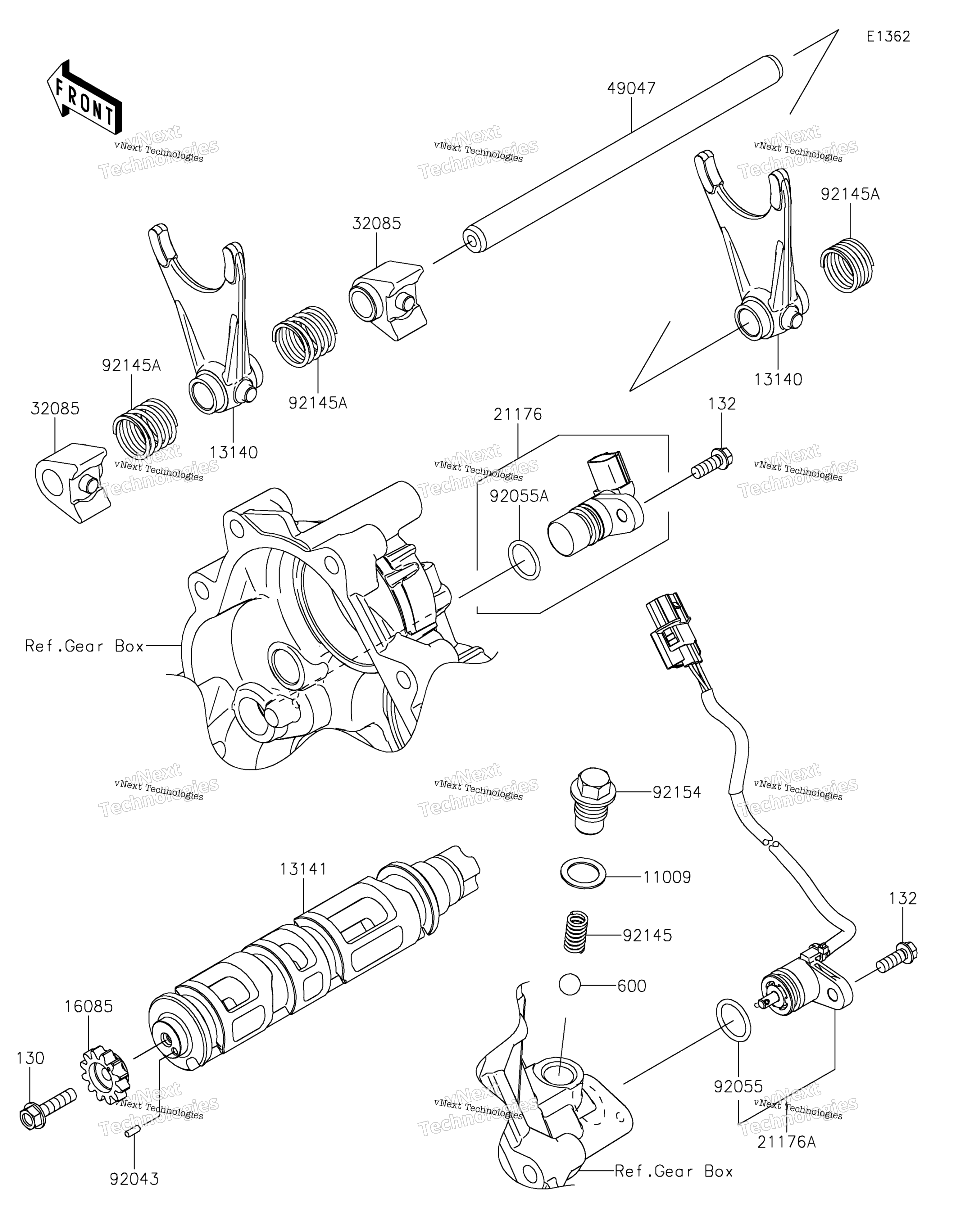 передача Change Drum / Shift Fork(S)
