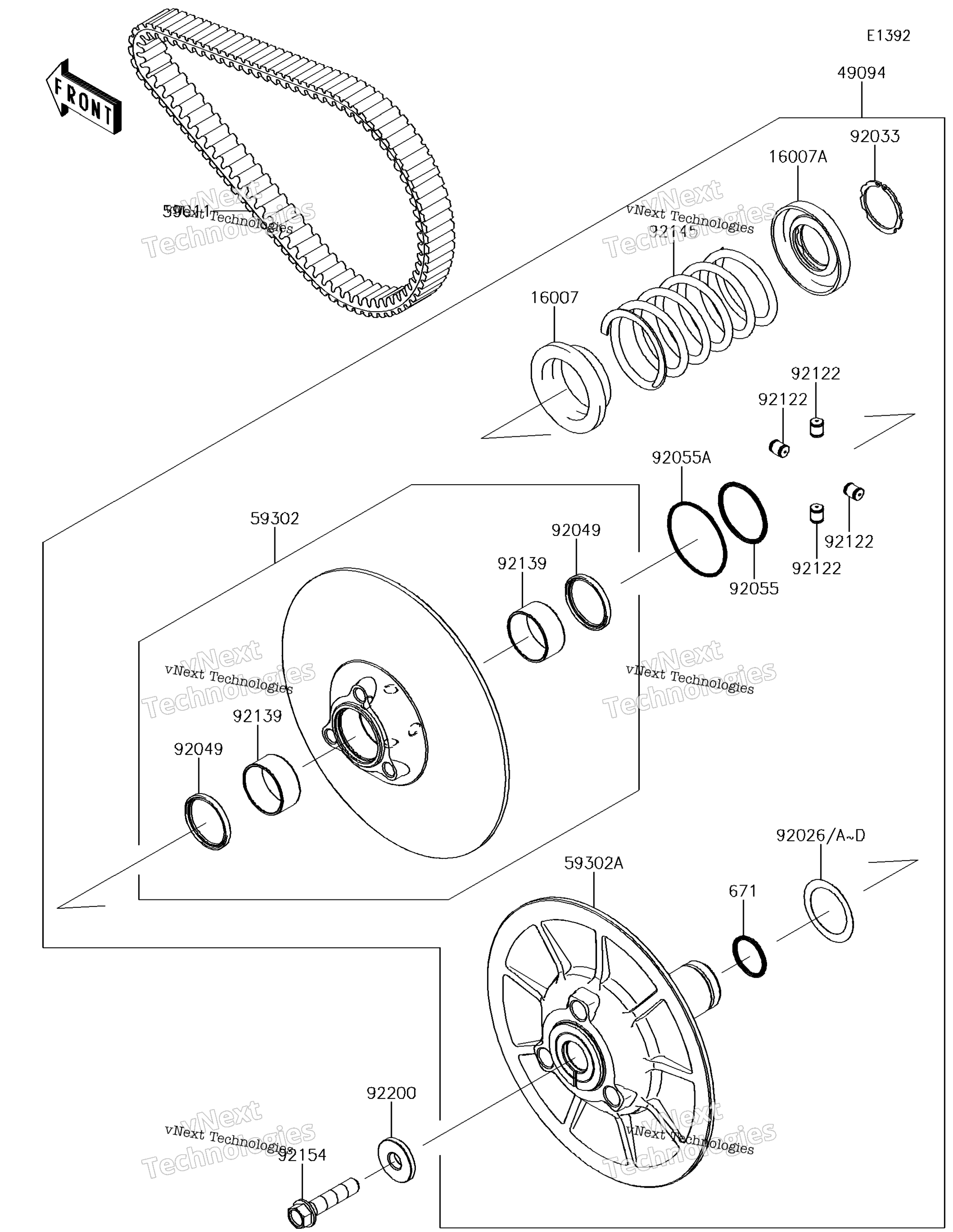 Ведомый Converter/Drive Belt #2