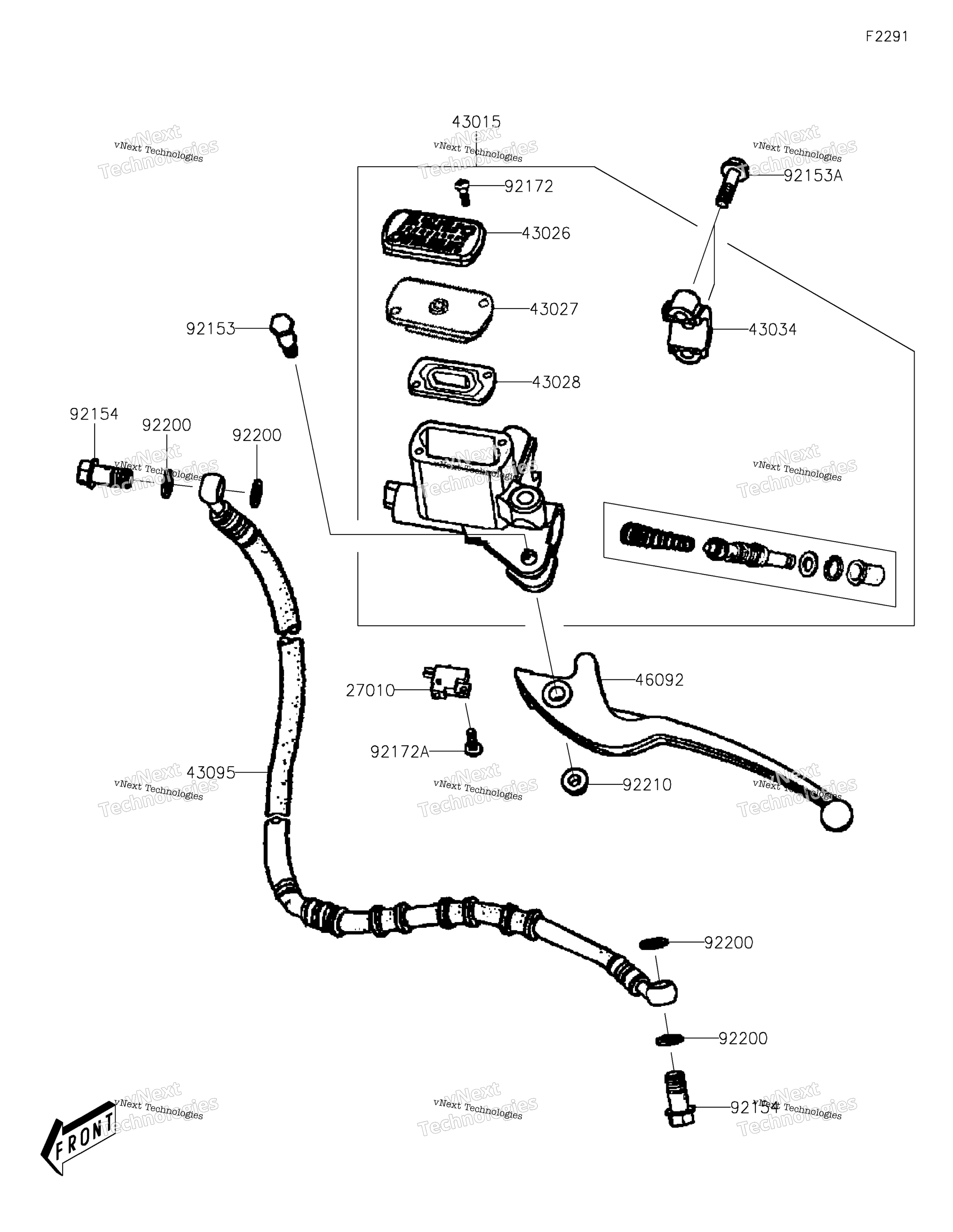Передняя часть Master Cylinder 2