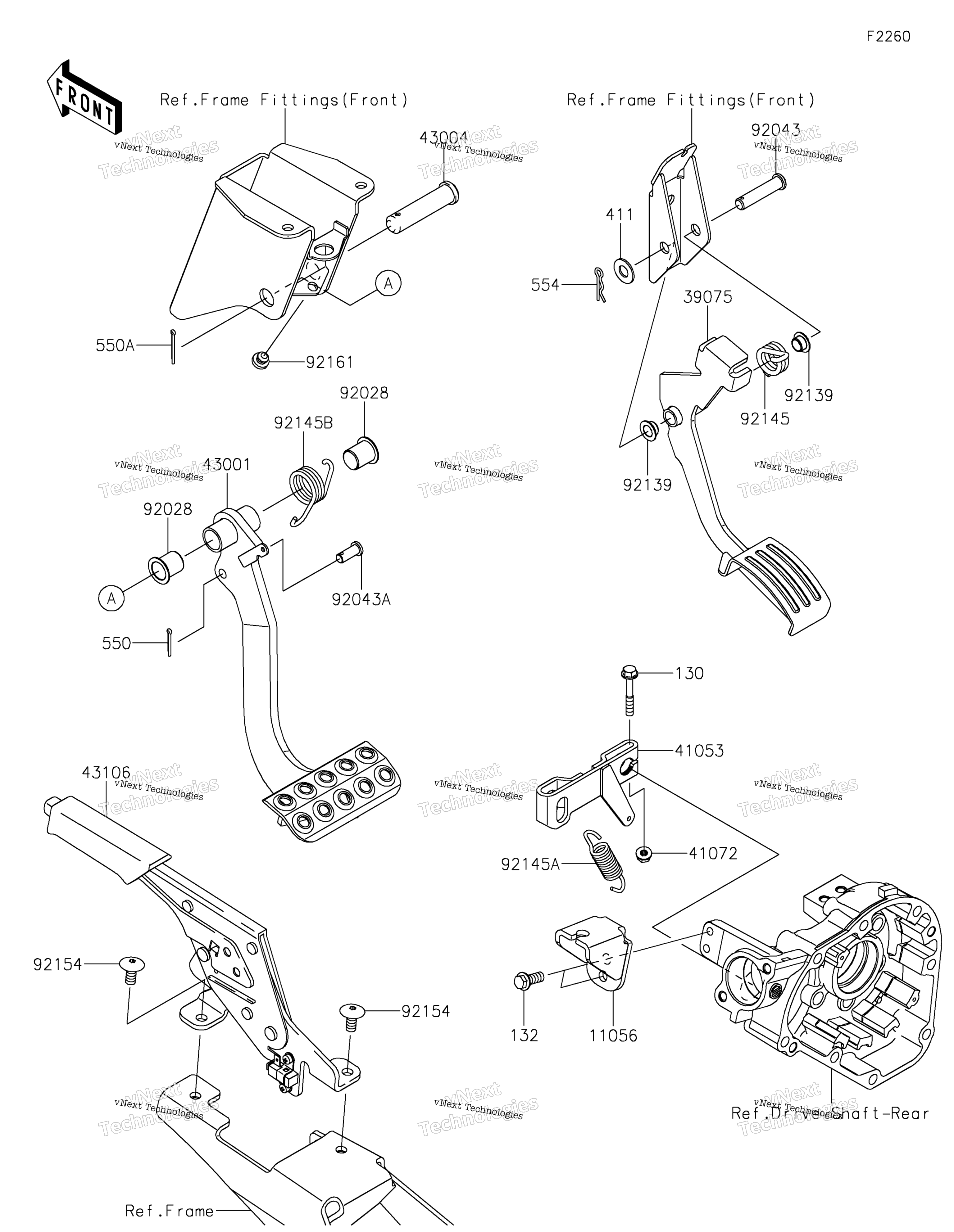 Тормоз Pedal/Throttle Lever 2