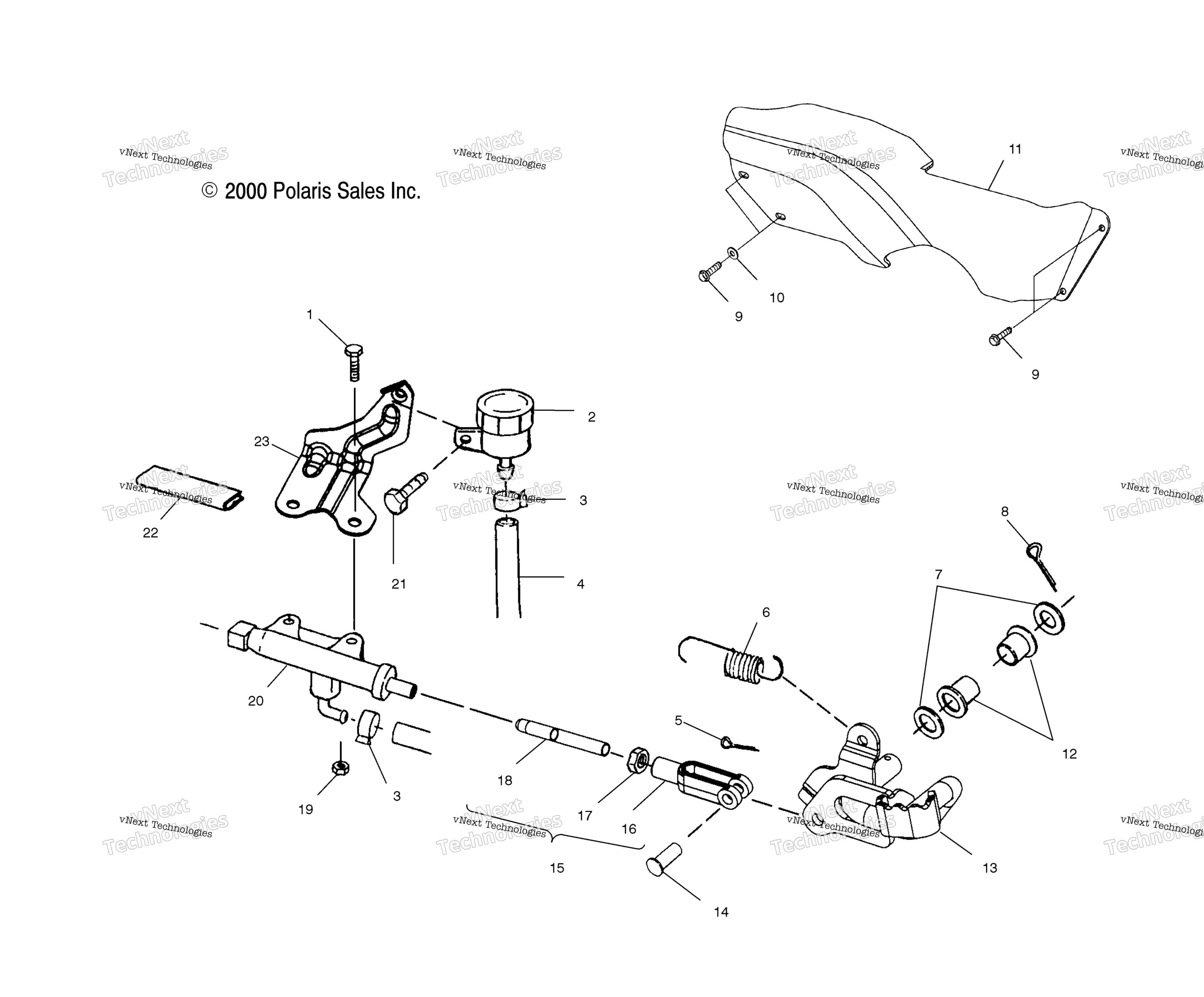 Задняя часть Brake Master Cylinder A00aa32aa