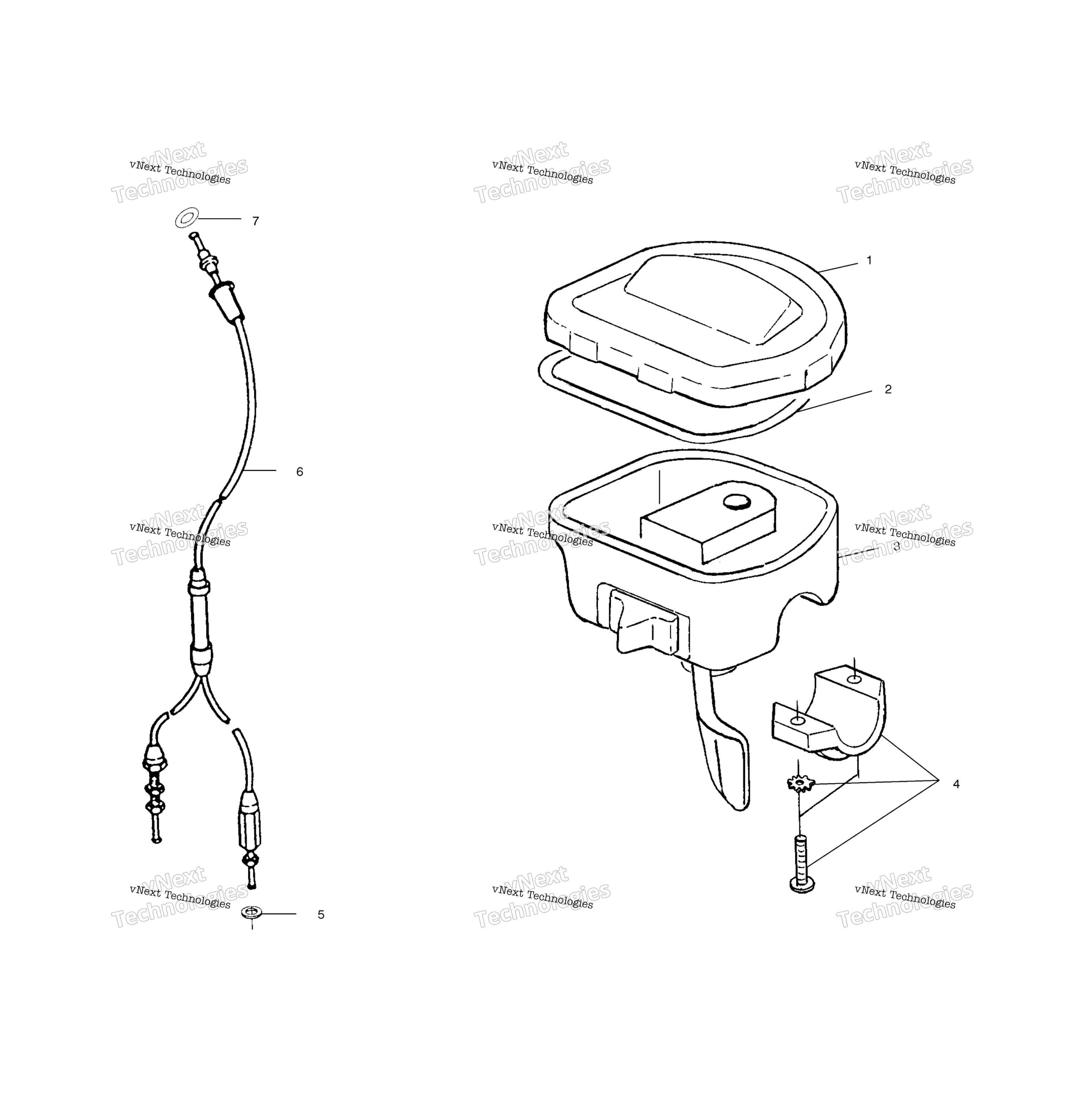 Органы управления Throttle Asm./Cable