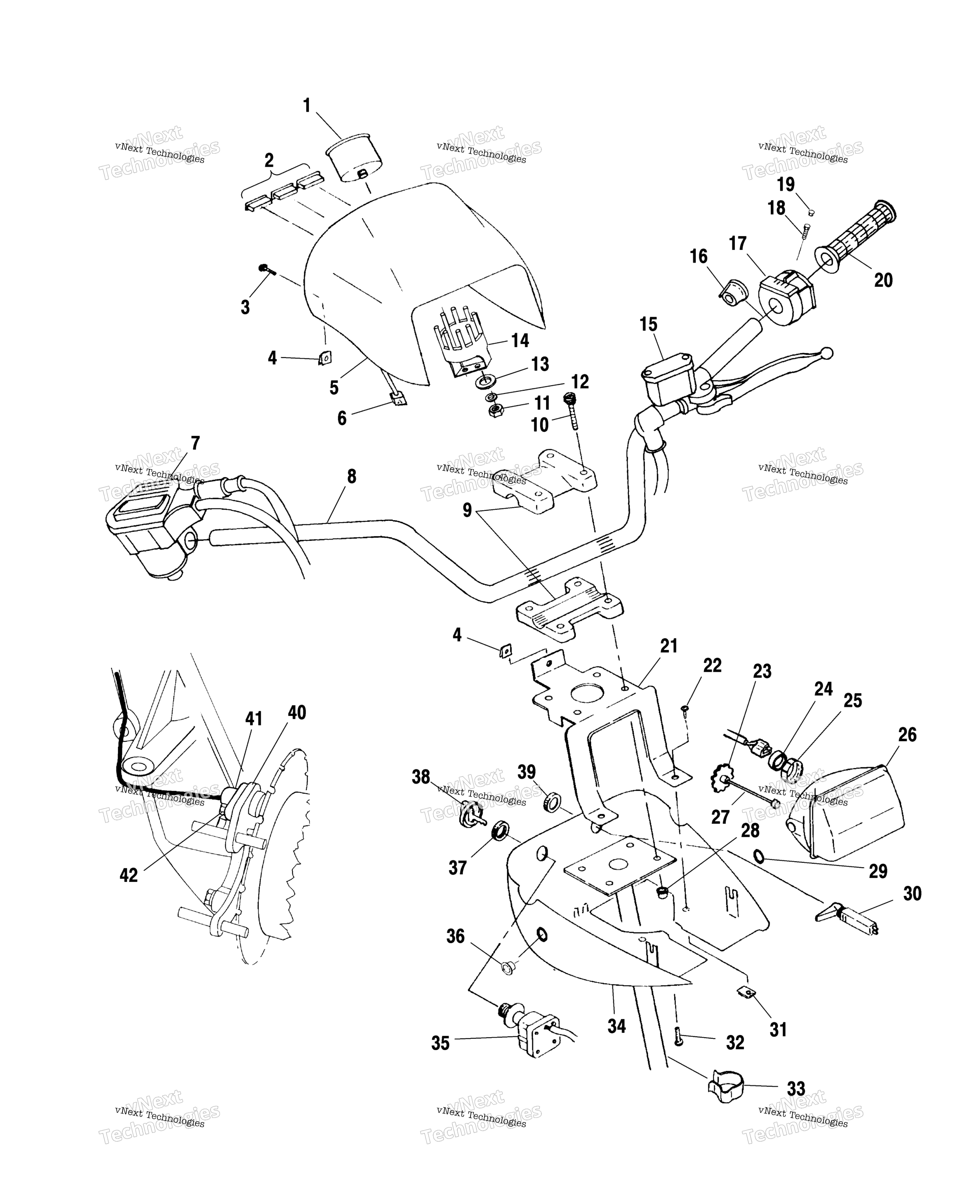 Руль & Headlight Pod