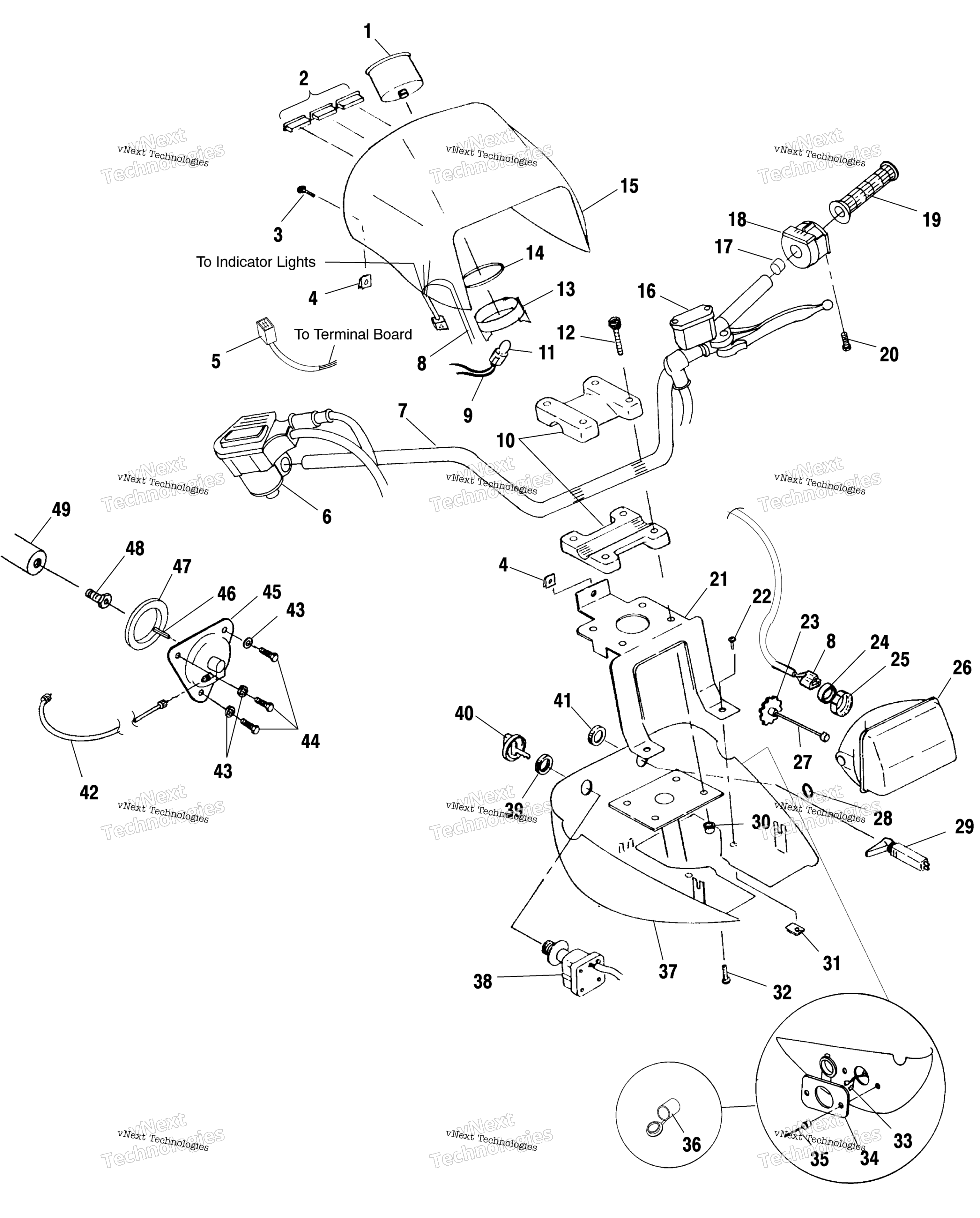 Руль & Headlight Pod A00ch33aa