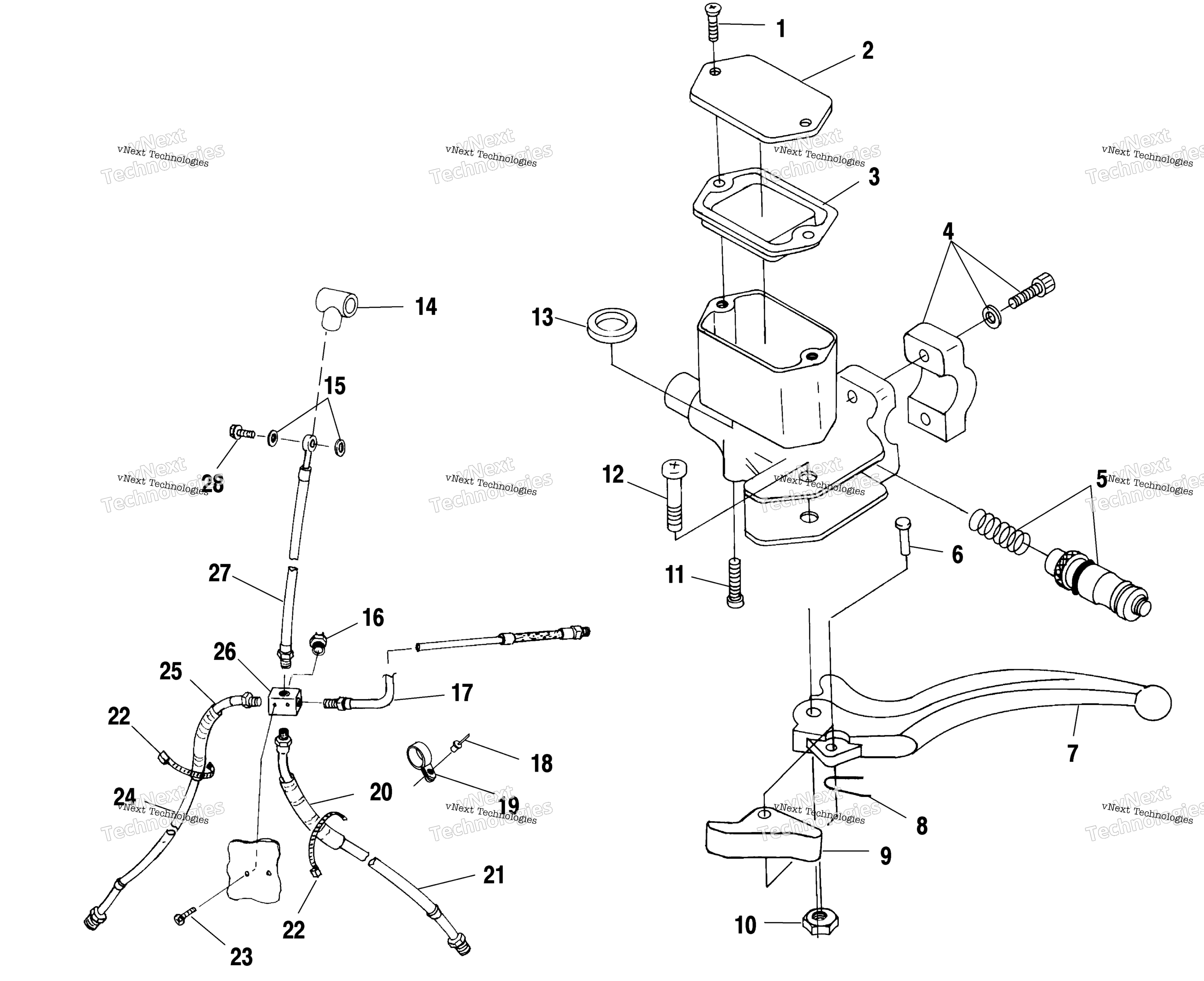 Органы управления Master Cylinder/Brake Line A00ch33ac