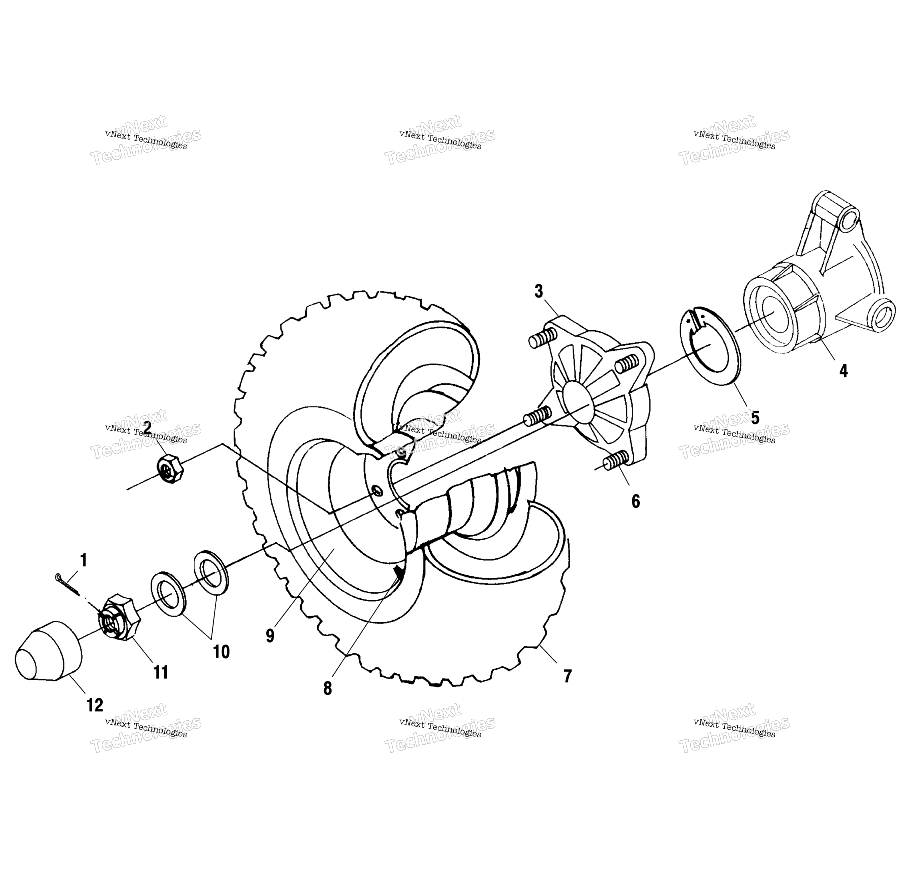 Задняя часть Wheel Drive A00ch33ac