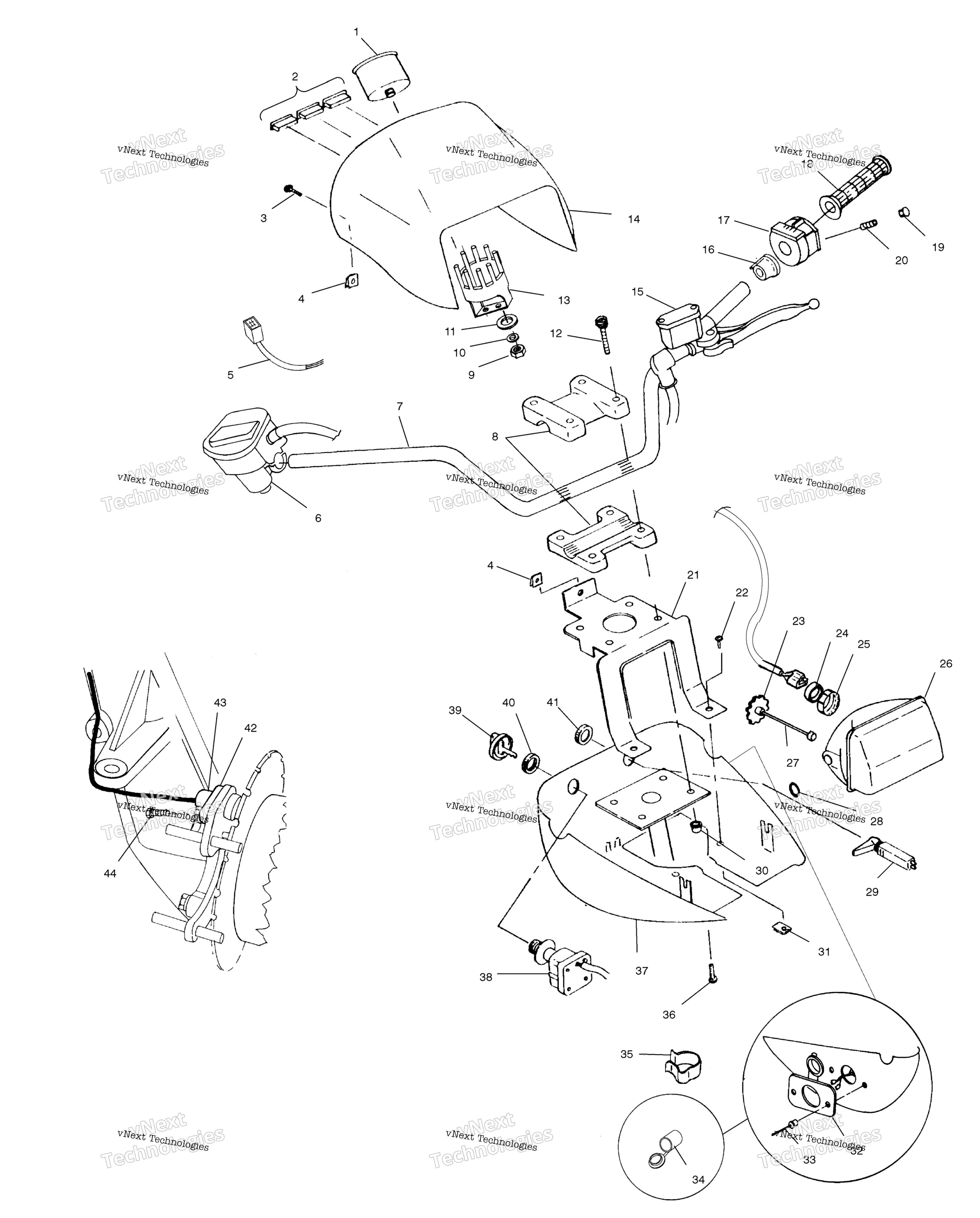 Руль & Headlight Pod A00ch50aa
