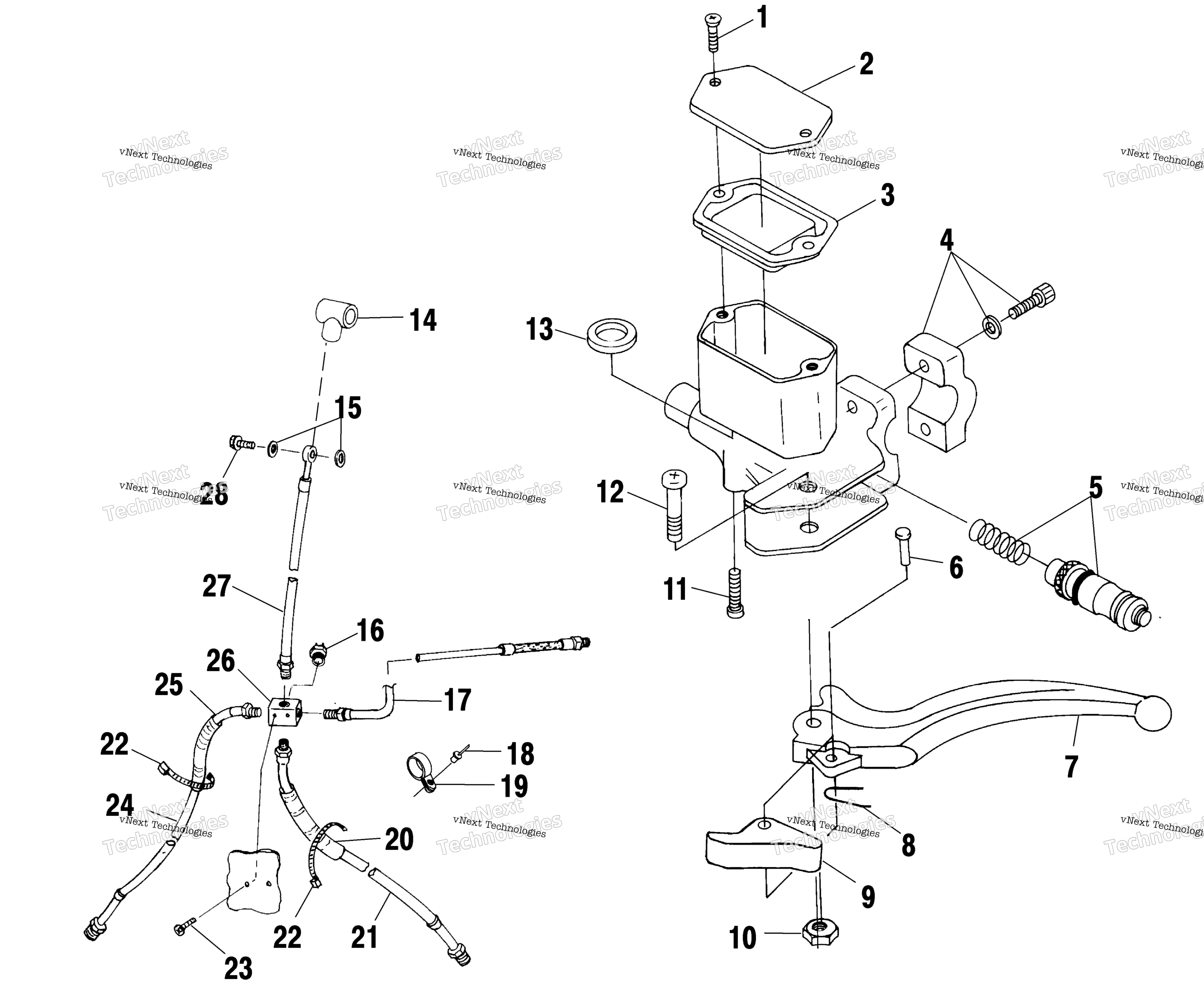 Органы управления Master Cylinder/Brake Line A00ch50aa