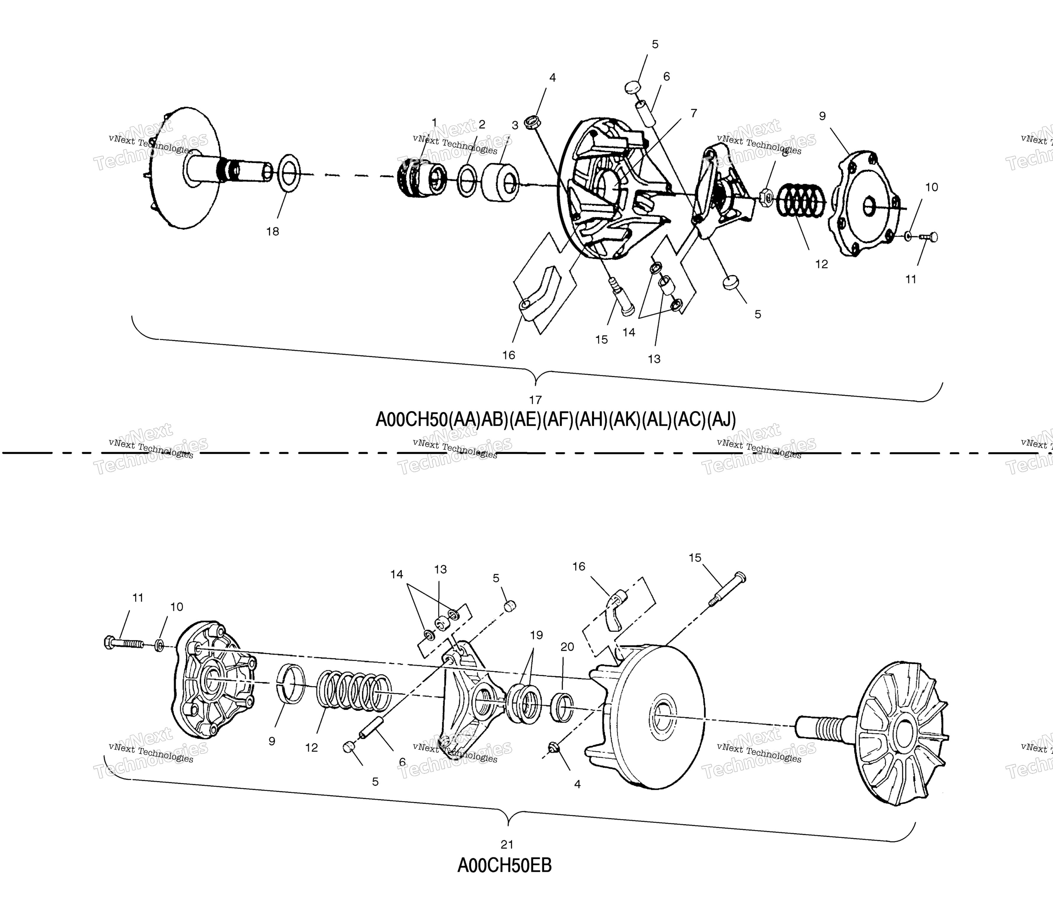 Привод Clutch A00ch50aa