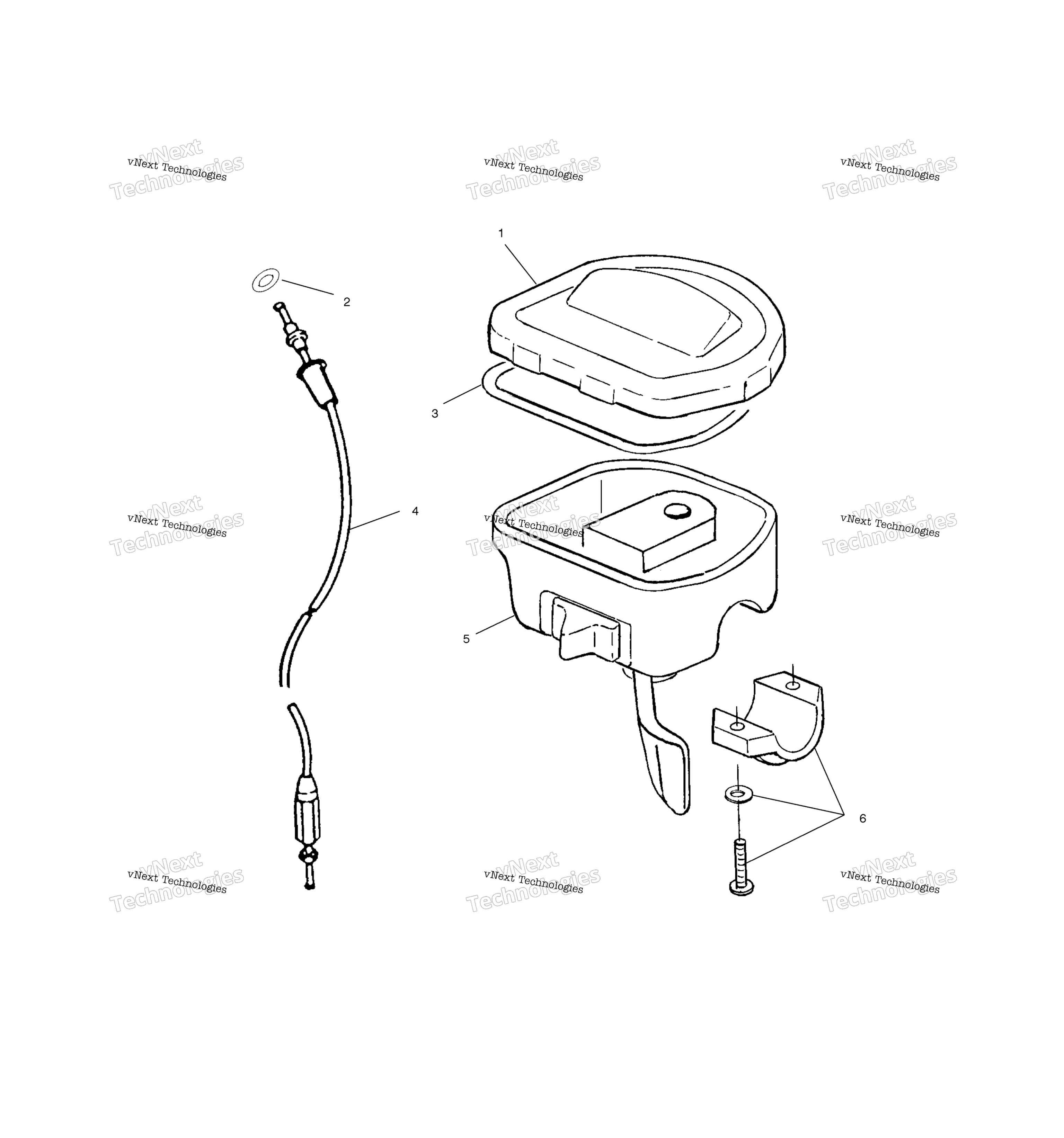 Органы управления Throttle Asm./Cable