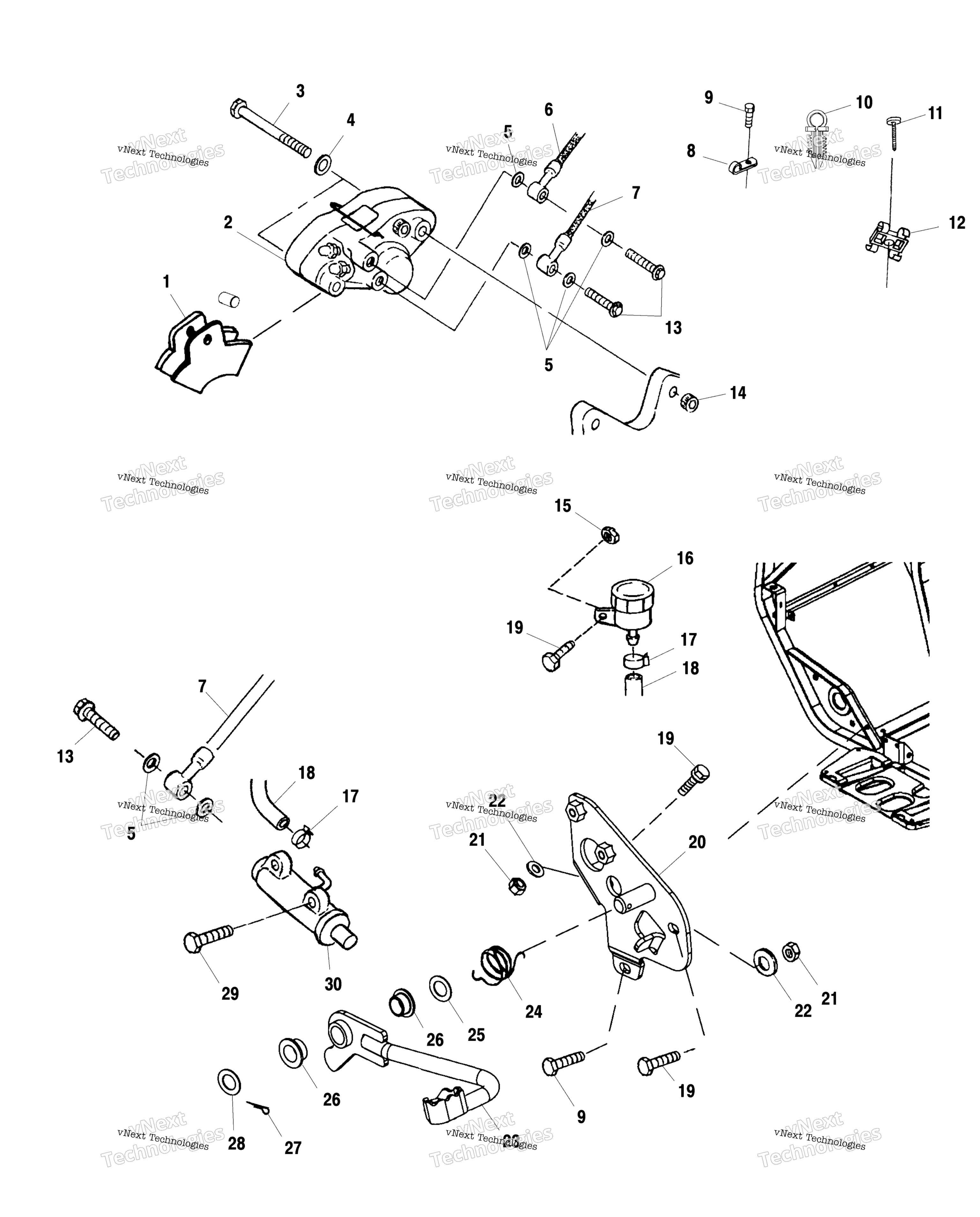 Задняя часть Brake A00ck32aa